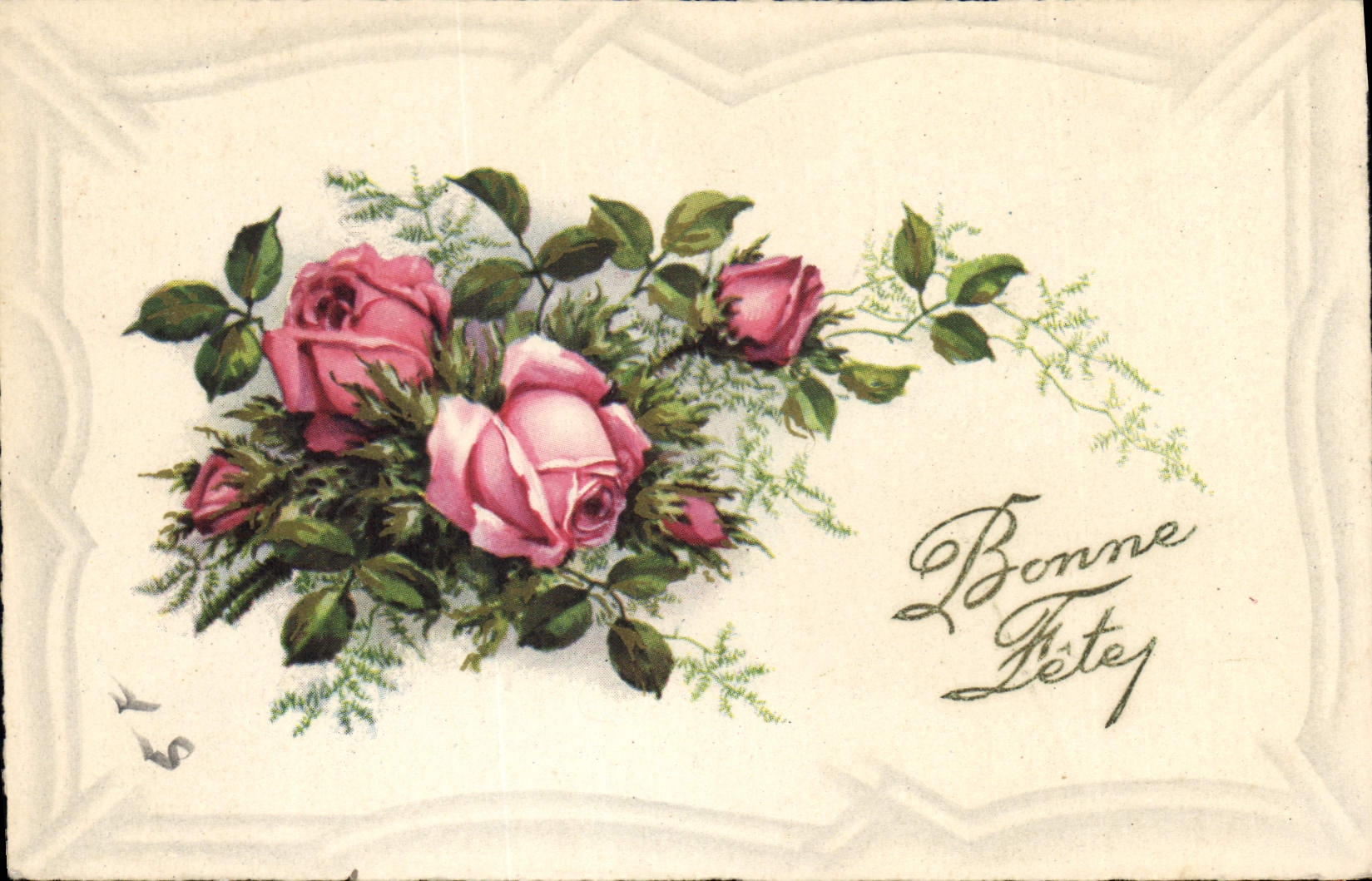 CPA Bonne Fete Fleurs