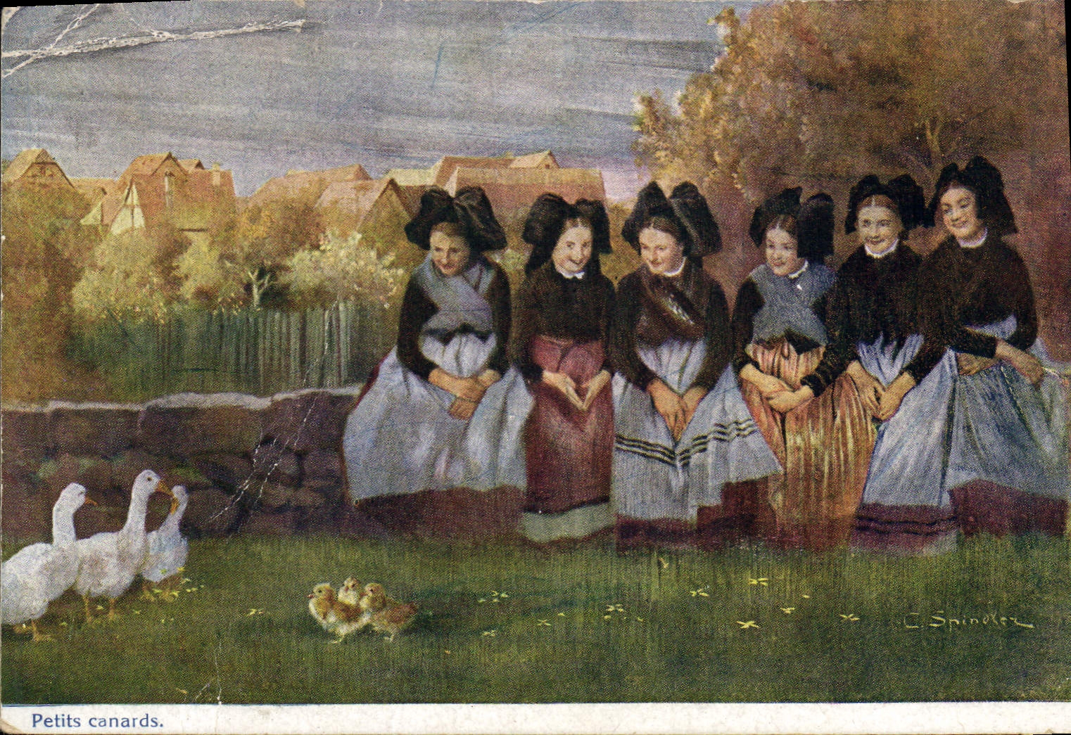 CPA Petits Canards 