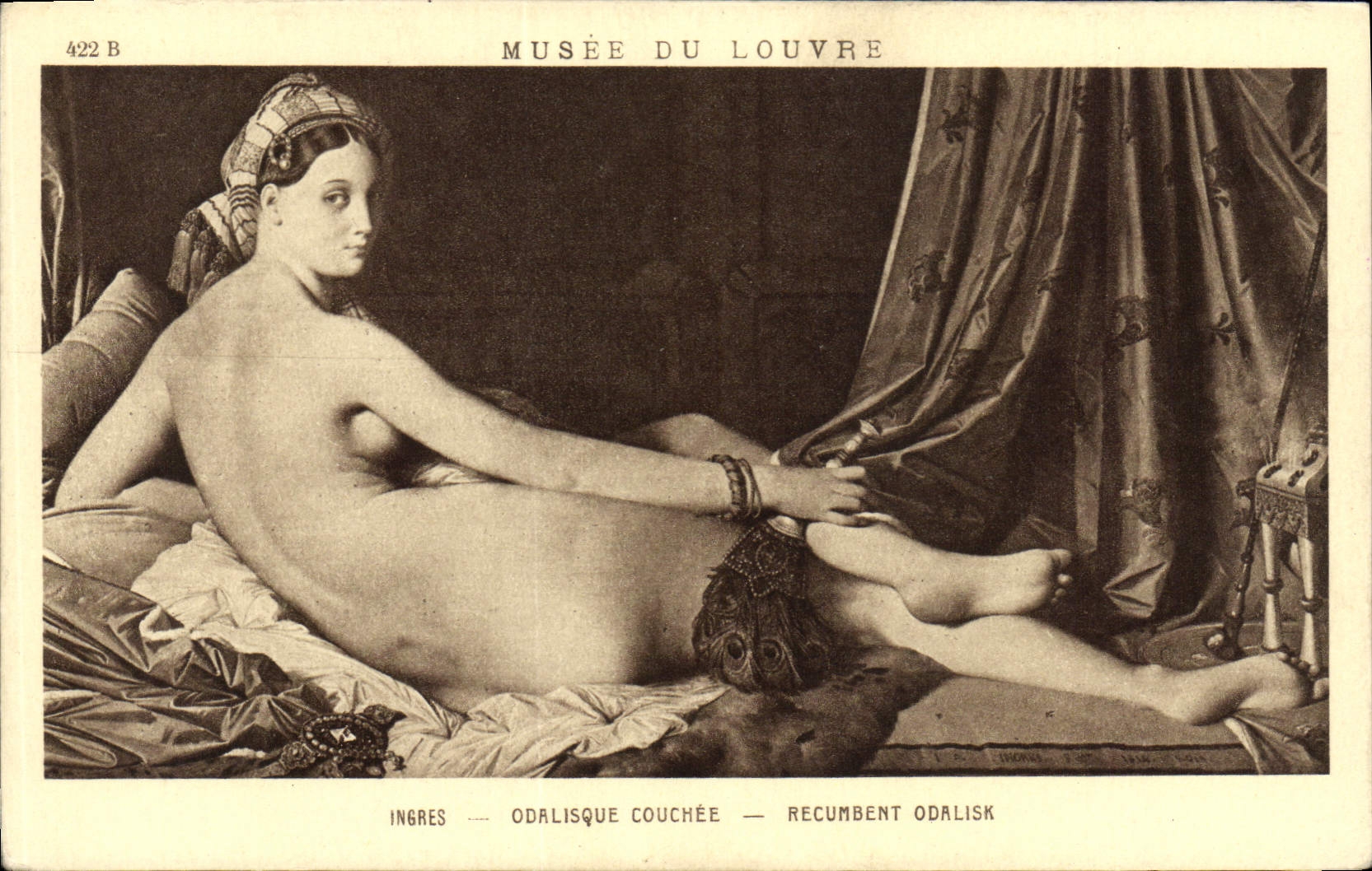 CPA Musee du Louvre Odalisque Couchee Recumbent Odalisk 