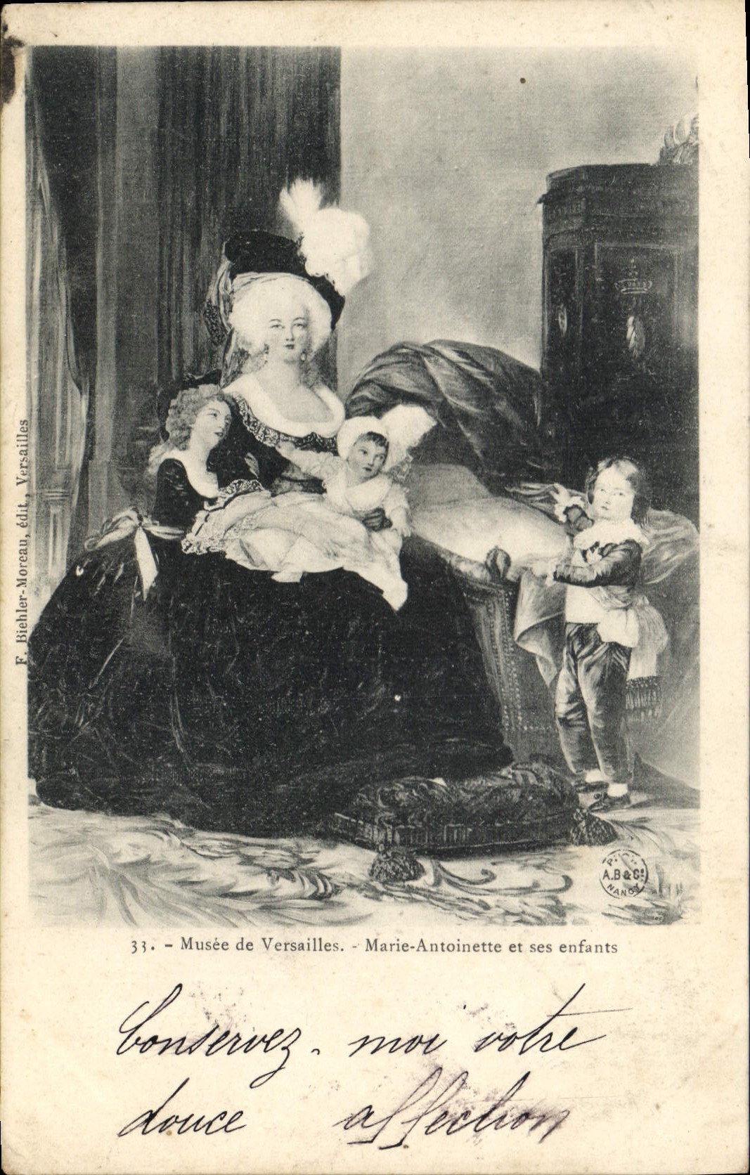 CPA Musee de Versailles Marie Antoinette et ses enfants 