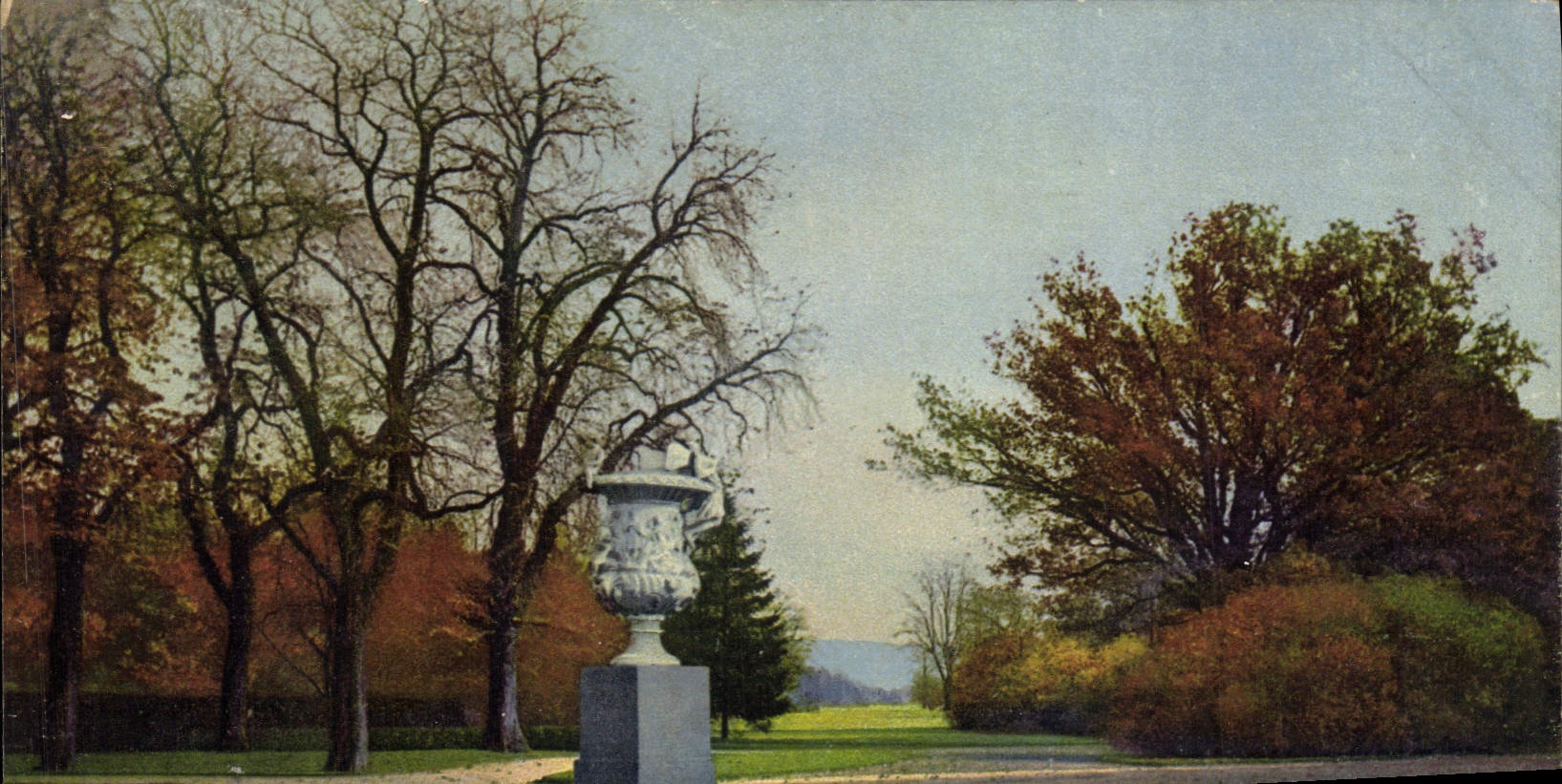 CPA Dresden Grosser Garten im Herbst 