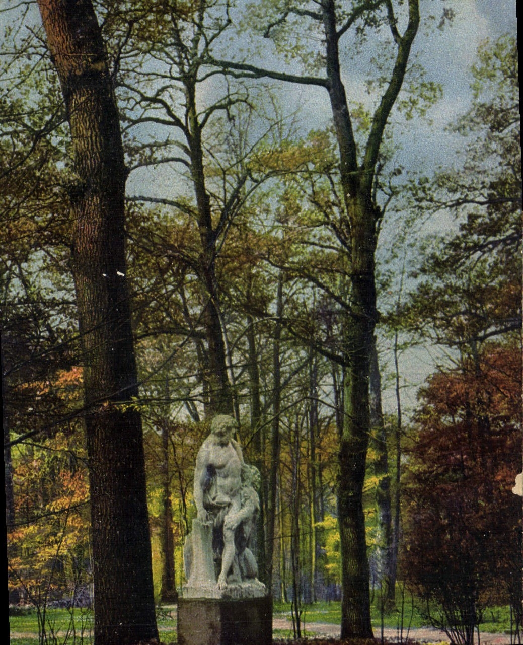 CPA Dresden Grosser Garten im Herbst 