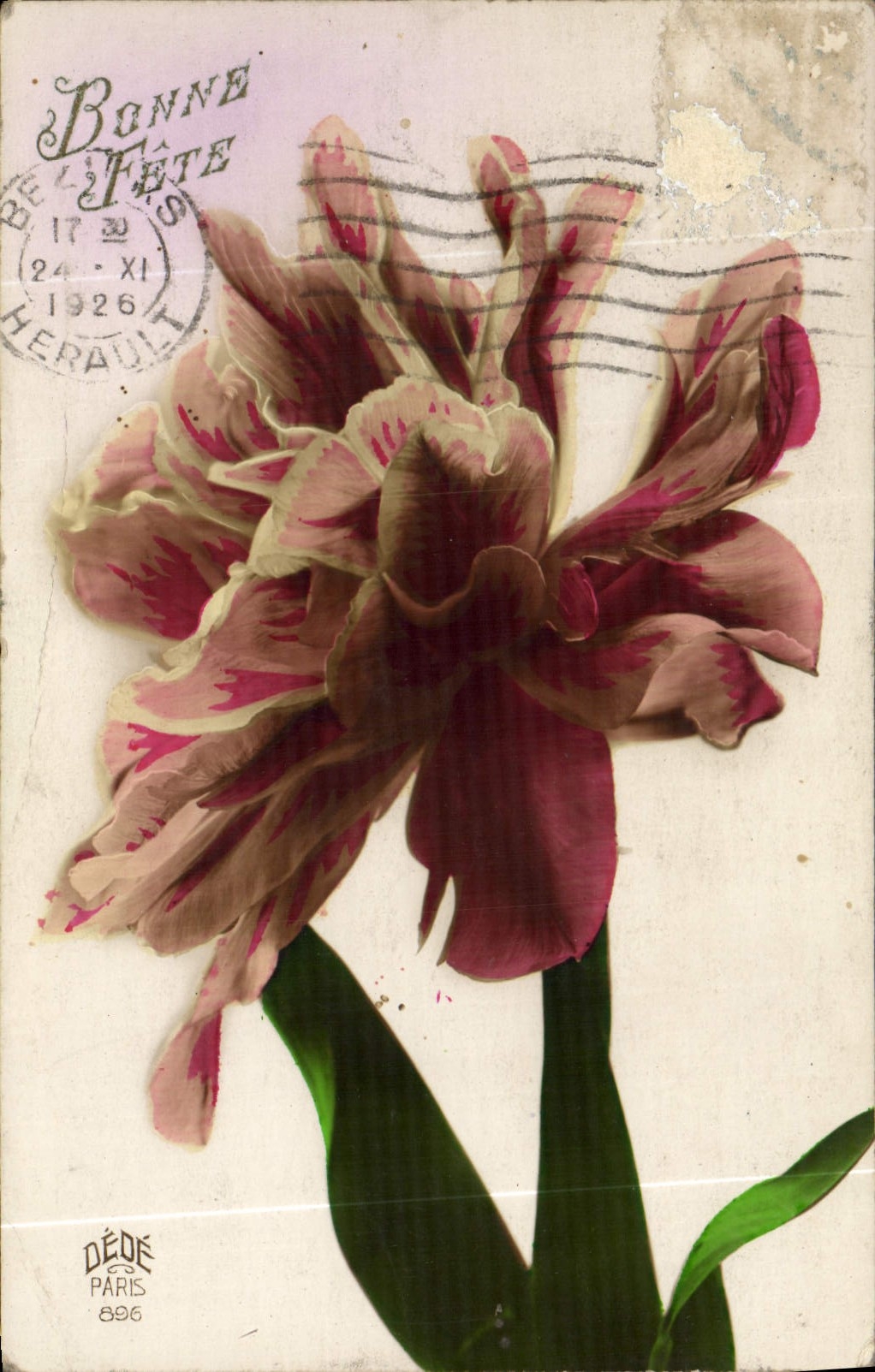 CPA Bonne Fete Fleurs