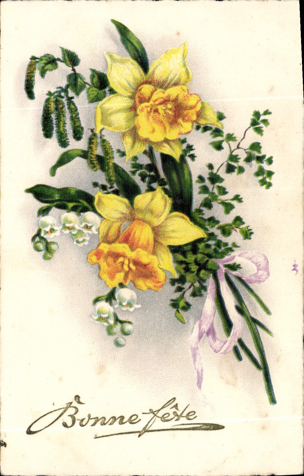 CPA Bonne Fete Fleurs