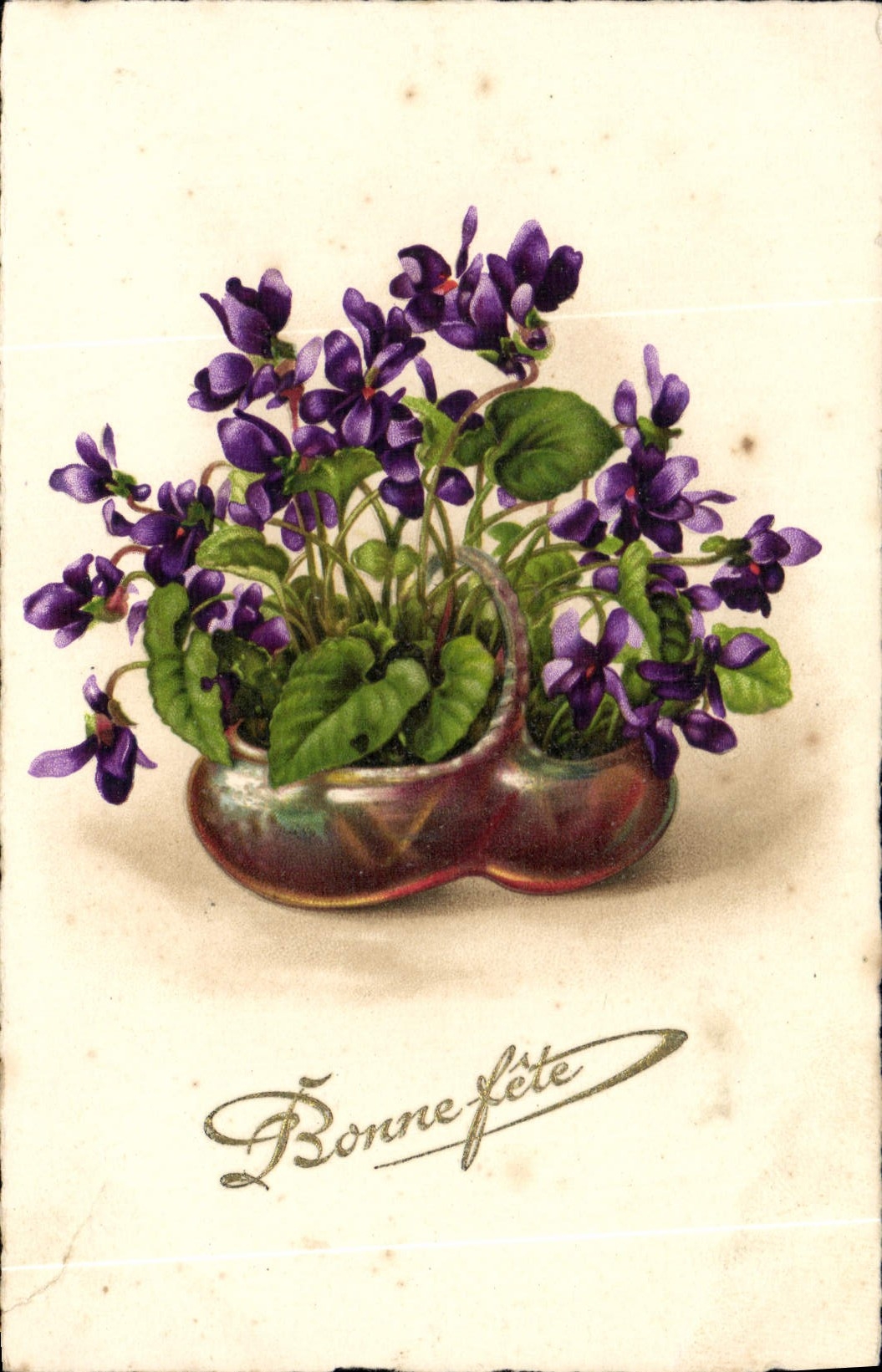 CPA Bonne Fete Fleurs