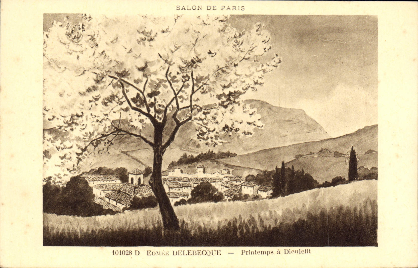 CPA Edmee Delebecque Printemps a Dieulefit 