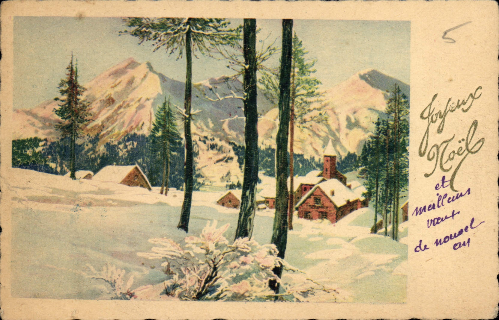 CPA Joyeux Noel 