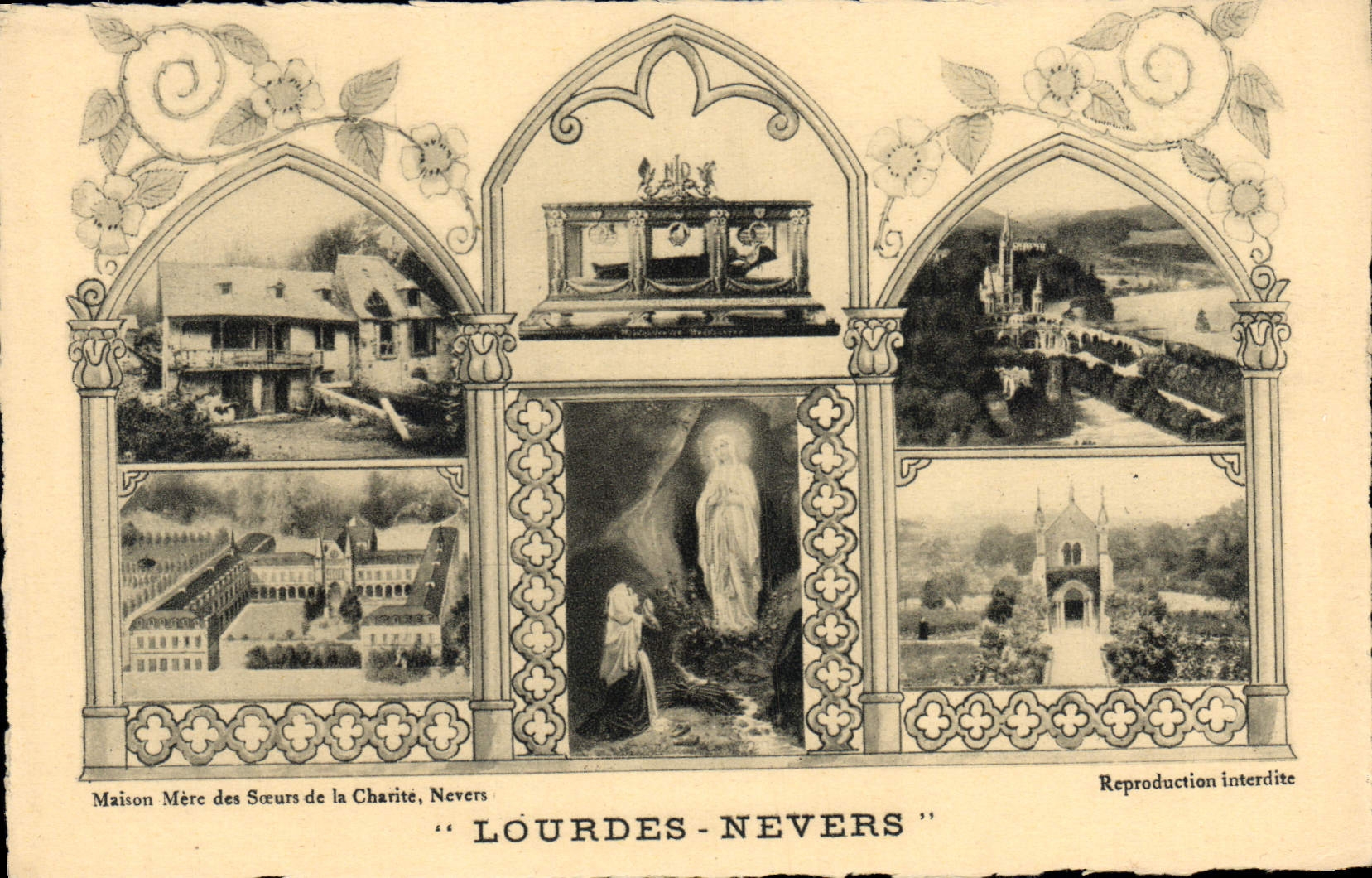 CPA Maison Mere des Soeurs de la Charite Nevers Lourdes Nevers 