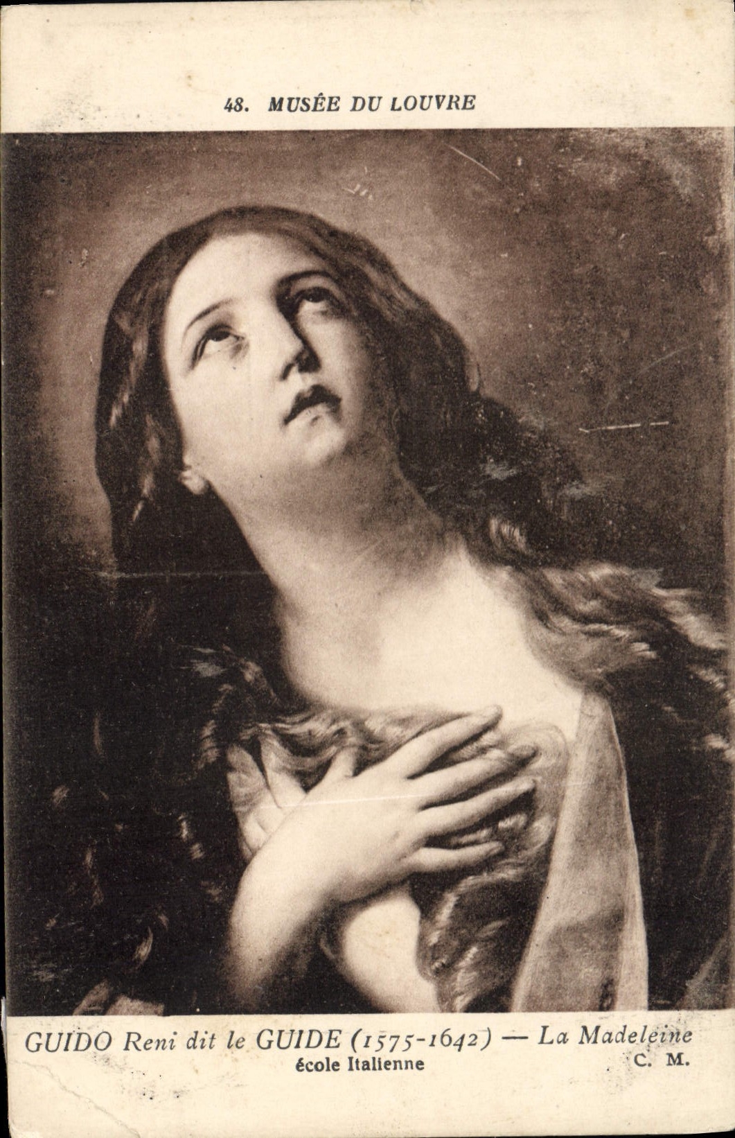 CPA Musee du Louvre Guido Remi dit le Guide La Madeleine ecole Italienne 