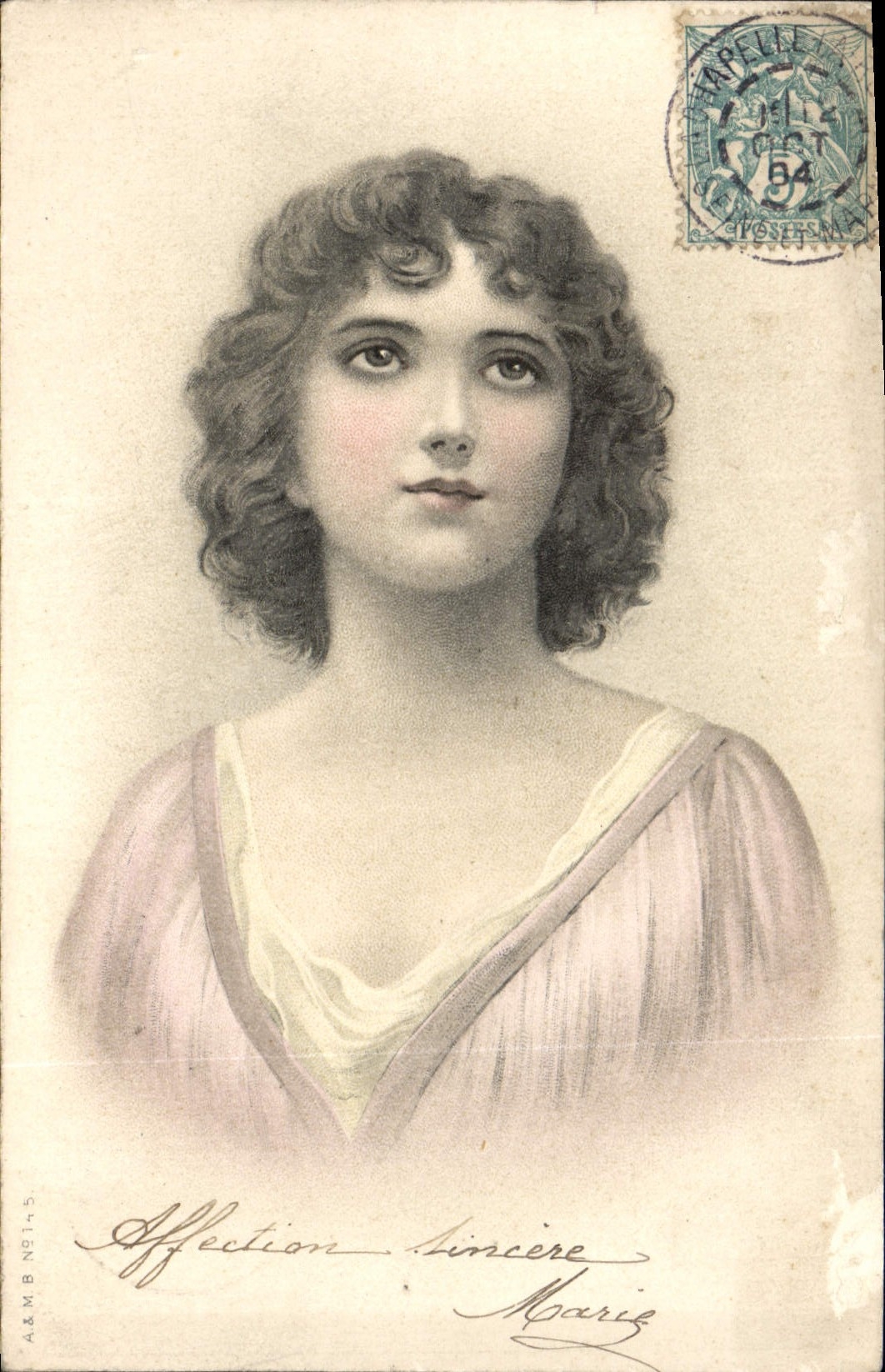 CPA Affection Sincere Marie Femme