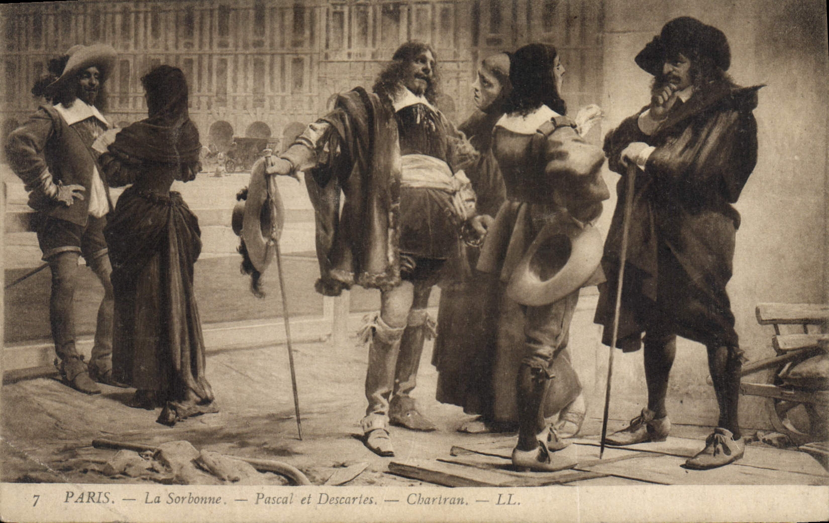 CPA Paris La Sorbonne Pascal et Descartes Chartran 