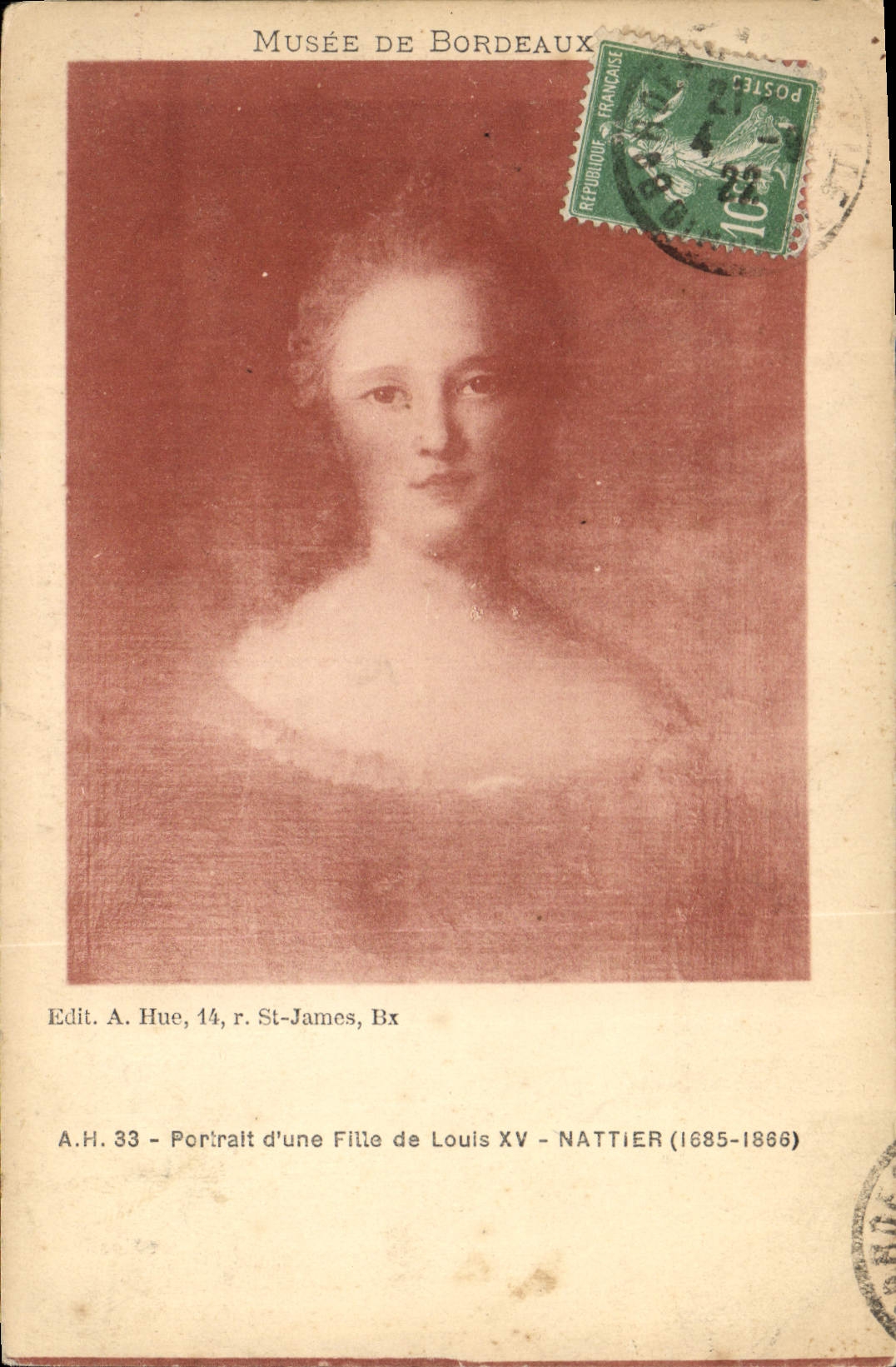 CPA Portrait d'une Fille de Louis XV Nattier