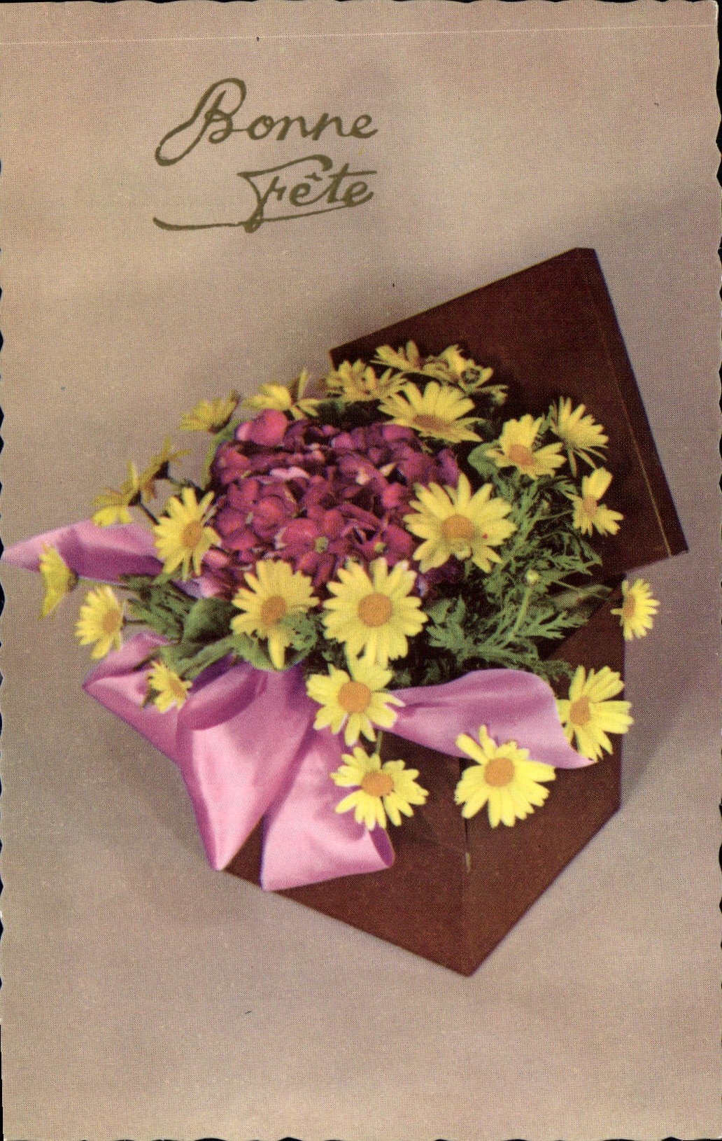 CPA Bonne Fete Fleurs