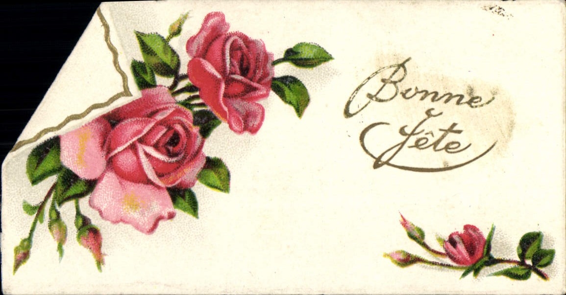 CPA Bonne Fete Fleurs