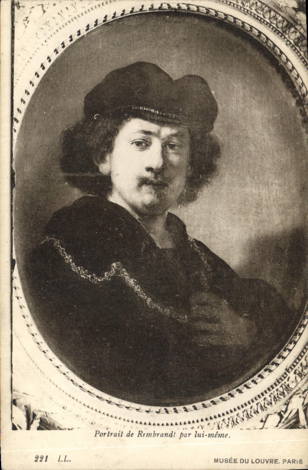 CPA Portrait de Rembrand par lui meme Musee du Louvre Paris