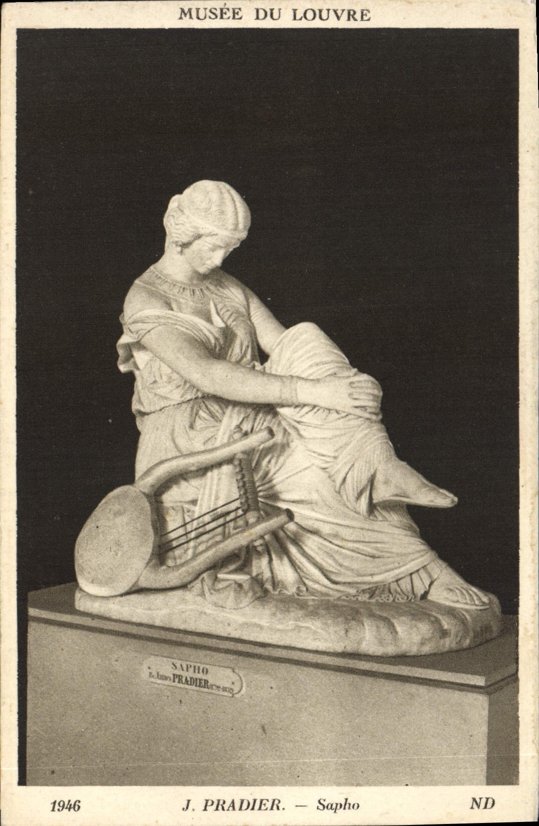 CPA Musee du Louvre J Pradier Sapho 