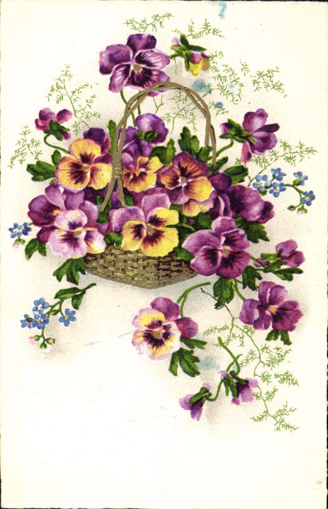 CPA Fantaisie Fleurs