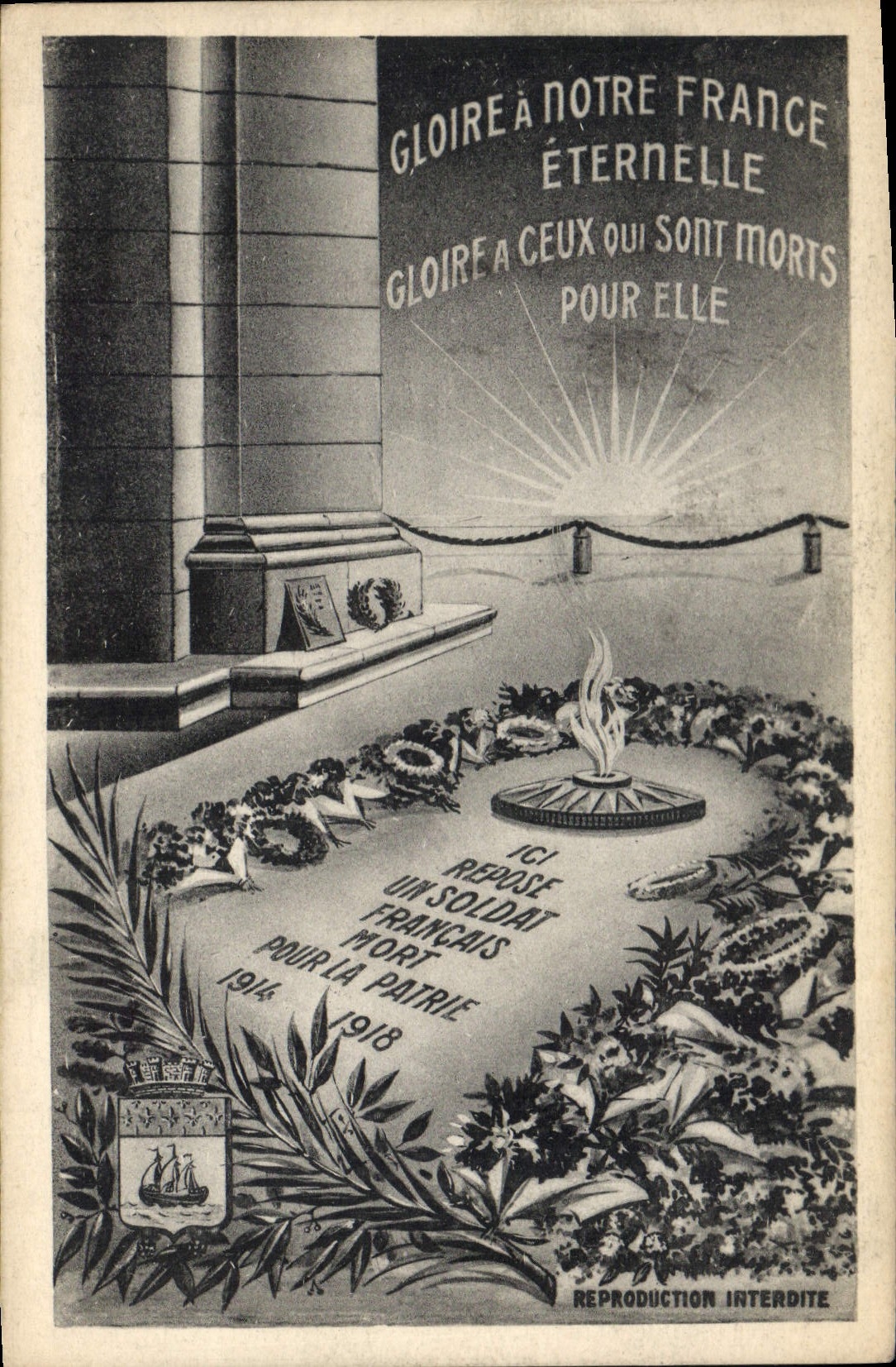 CPA Gloire a Notre Dame France Eternelle 