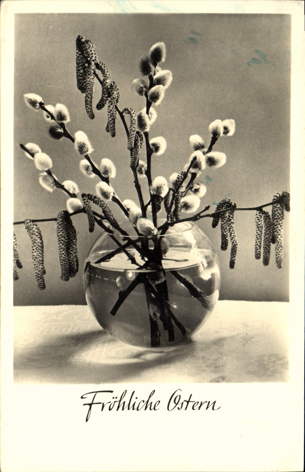 CPA Frohliche Ostern Fleurs