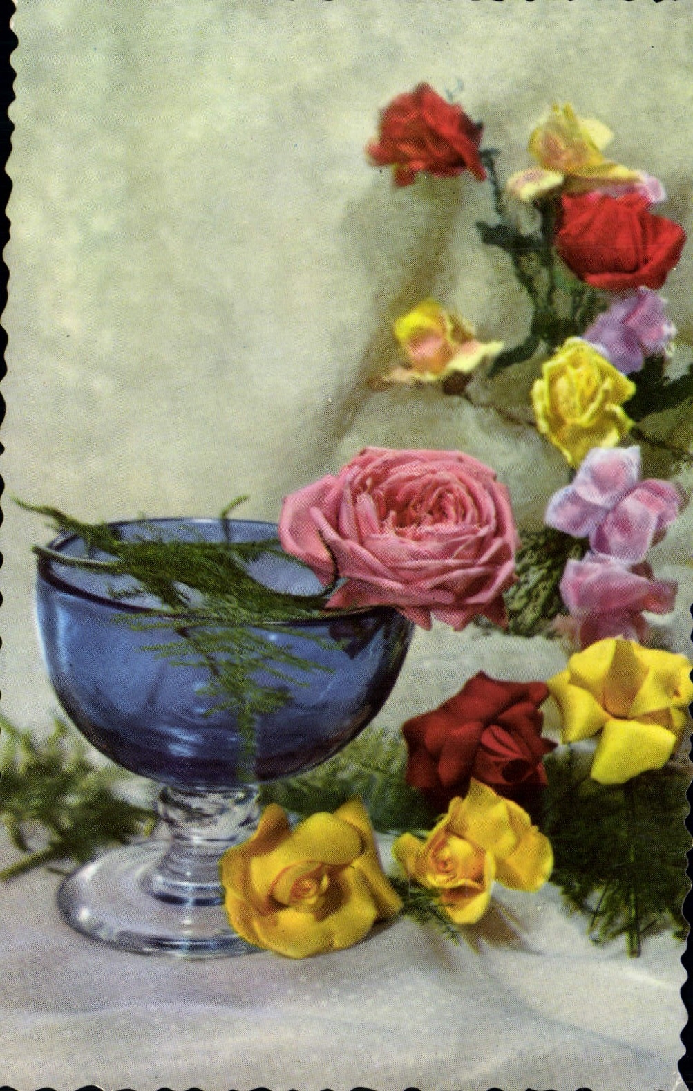 CPA Fantaisie Fleurs