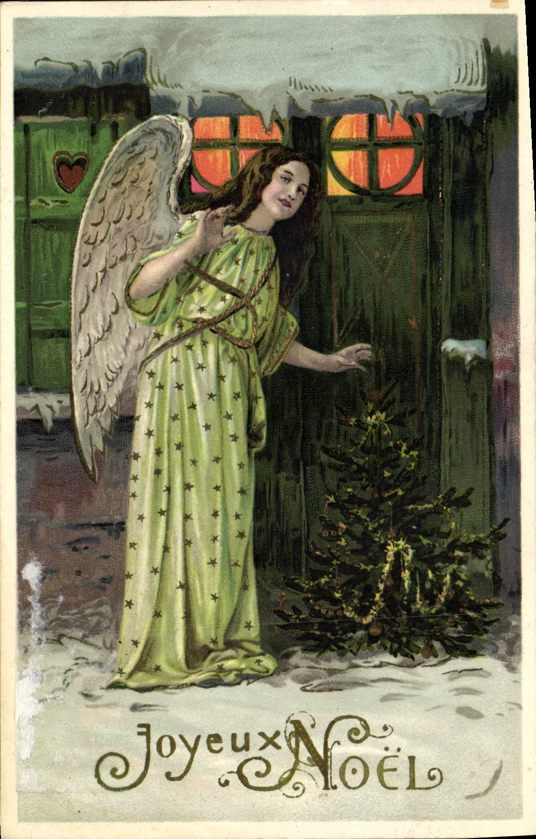 CPA Joyeux Noel Ange