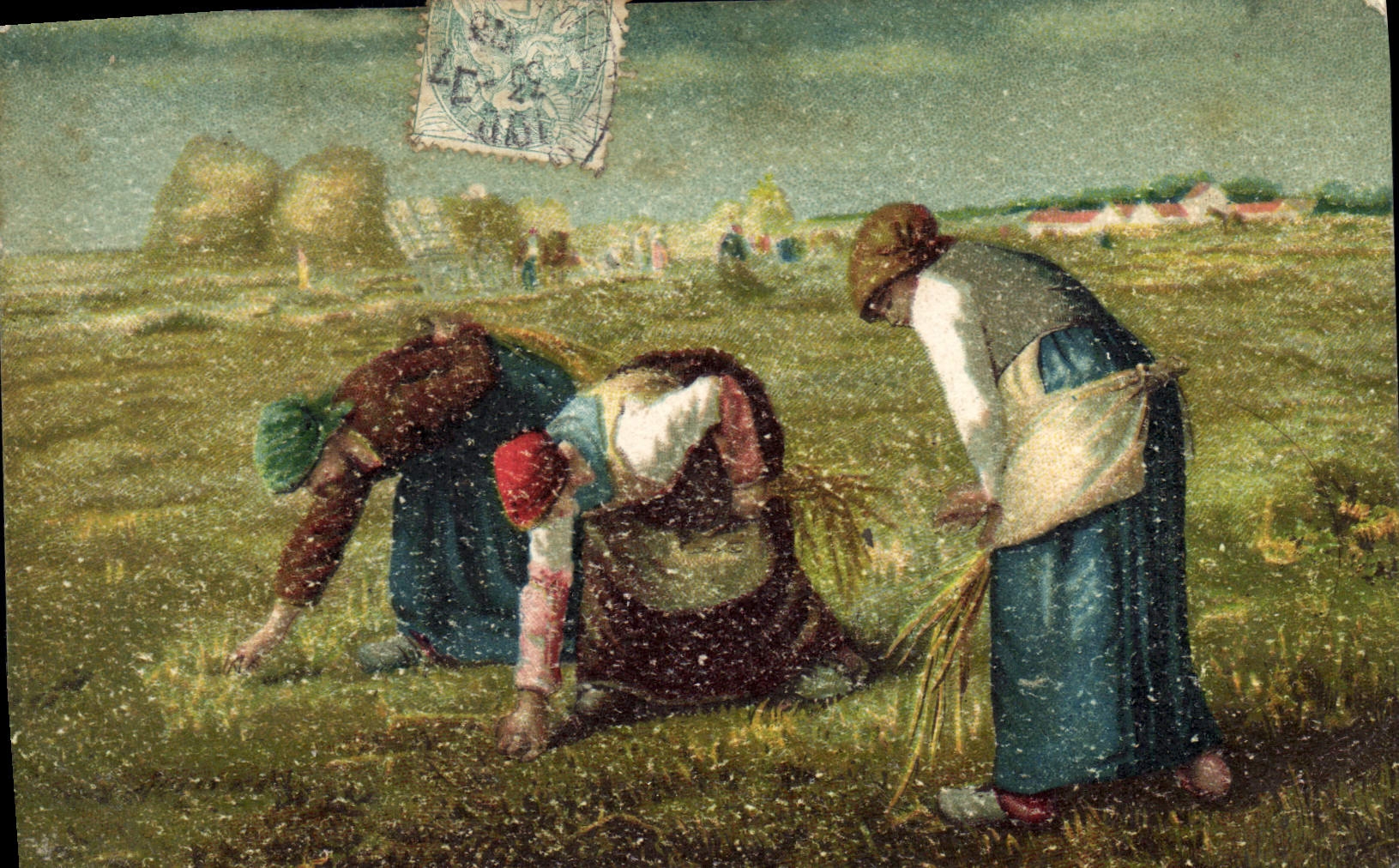 CPA Millet Glaneuses