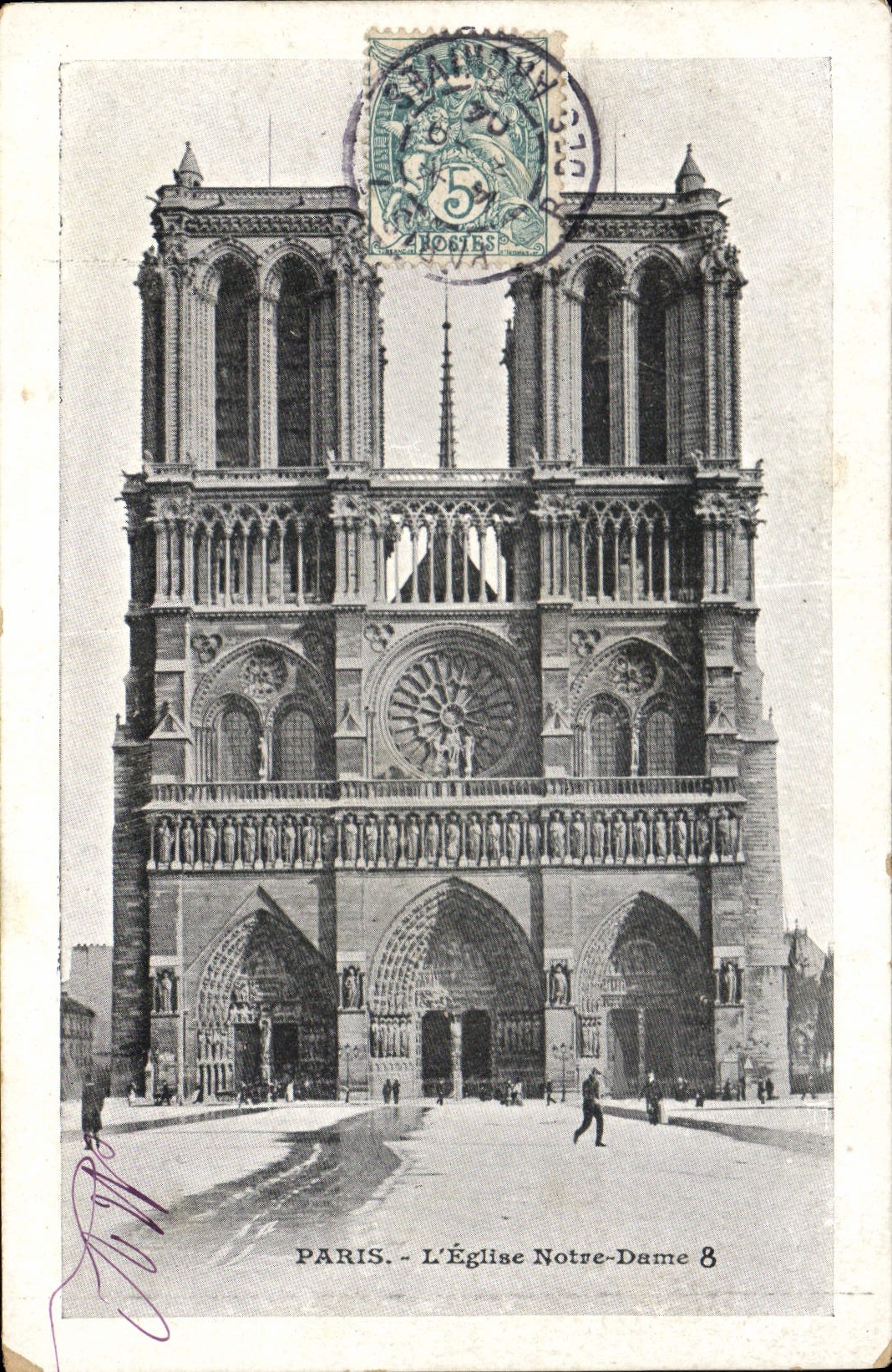 CPA Paris L'Eglise Notre Dame