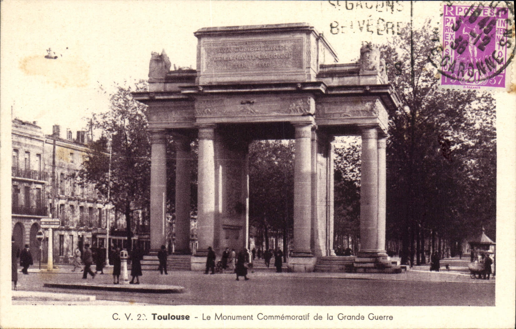 CPA Toulouse Le Monument Commemoratif de la Grande Guerre 