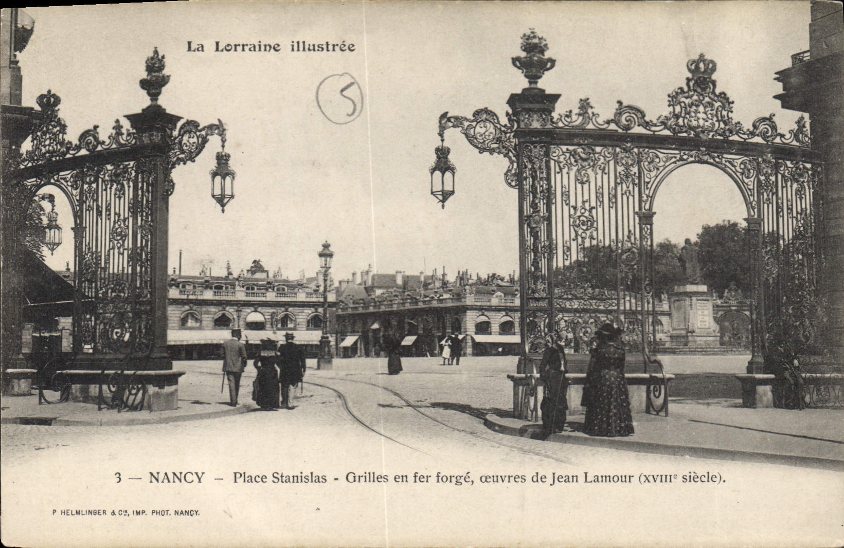 CPA La Lorraine Illustree Nancy Place Stanislas Grilles en fer forge ceuvres de Jean Lamour