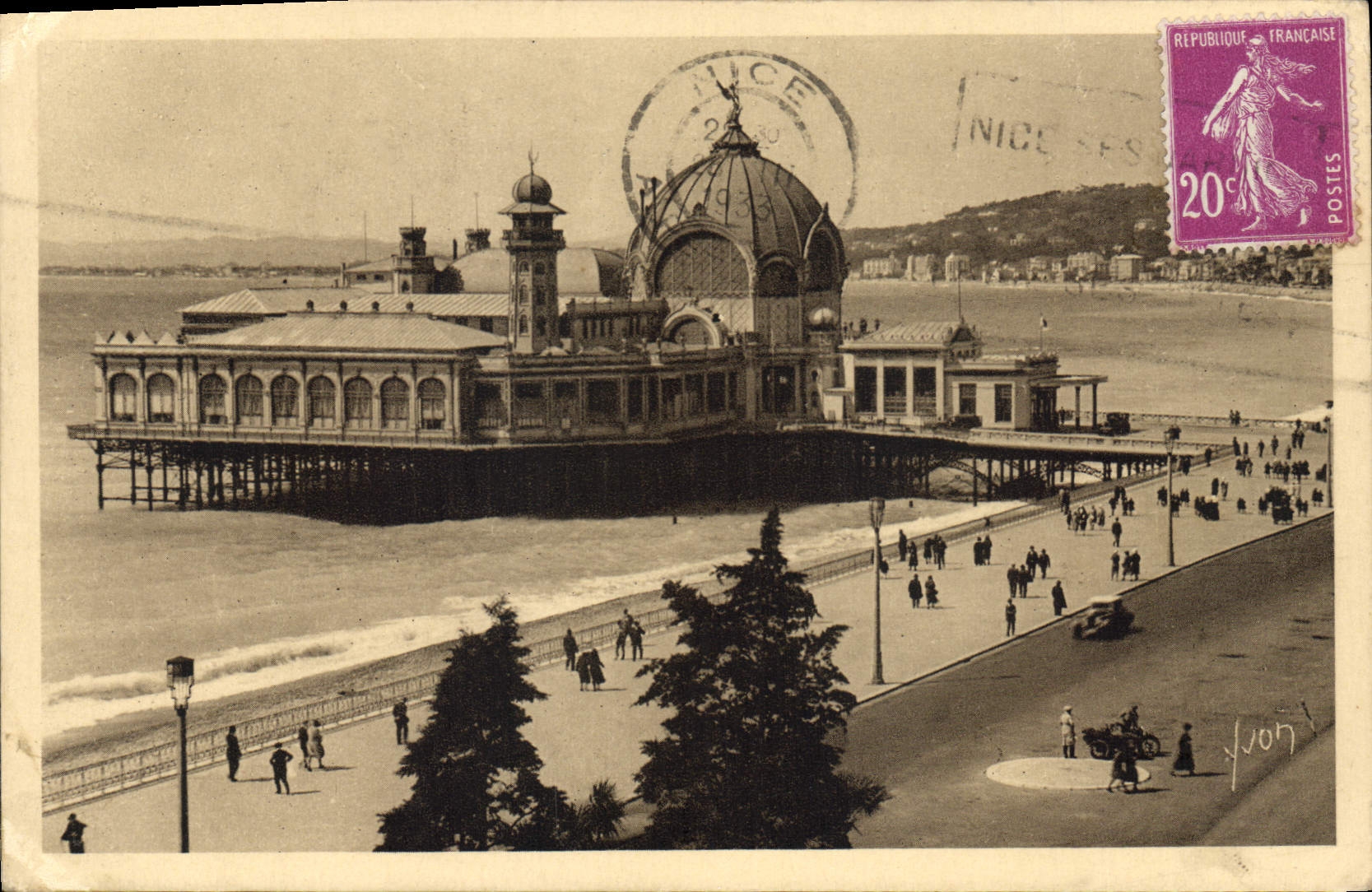 CPA Cote d'Azur Nice Alpes Maritimes Palais de la Jetee 