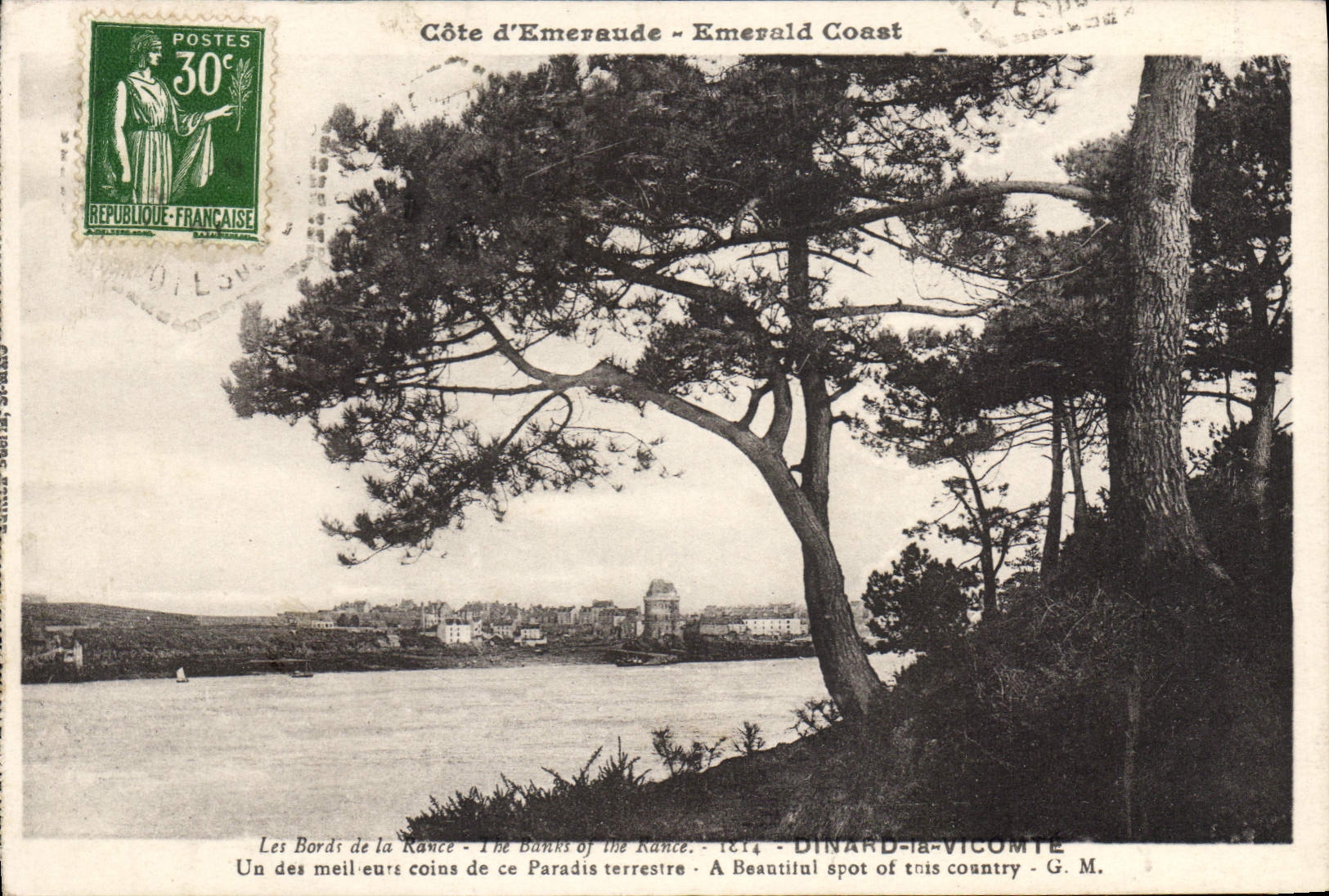 CPA Cote d'Emeraude Les Bords de la Rance Dinard la Vicomte Un des Meil eurs coins de ce Paradis ter