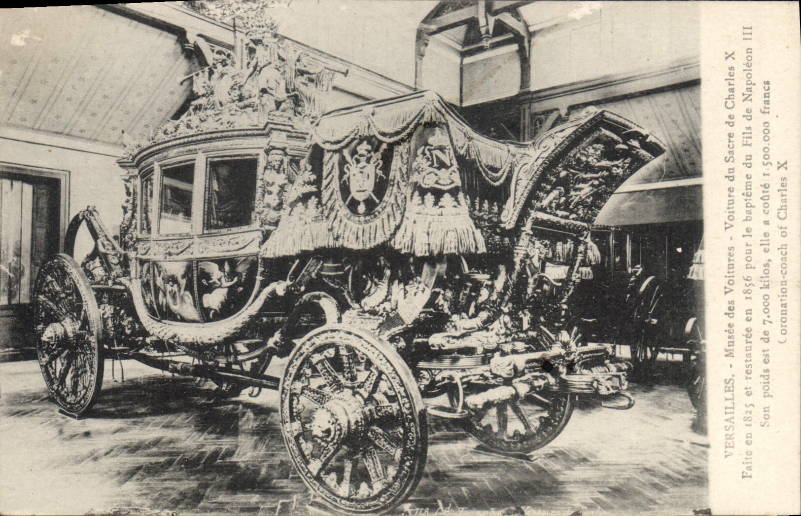 CPA Versailles Musee des Voiture du Sacre de Charles X