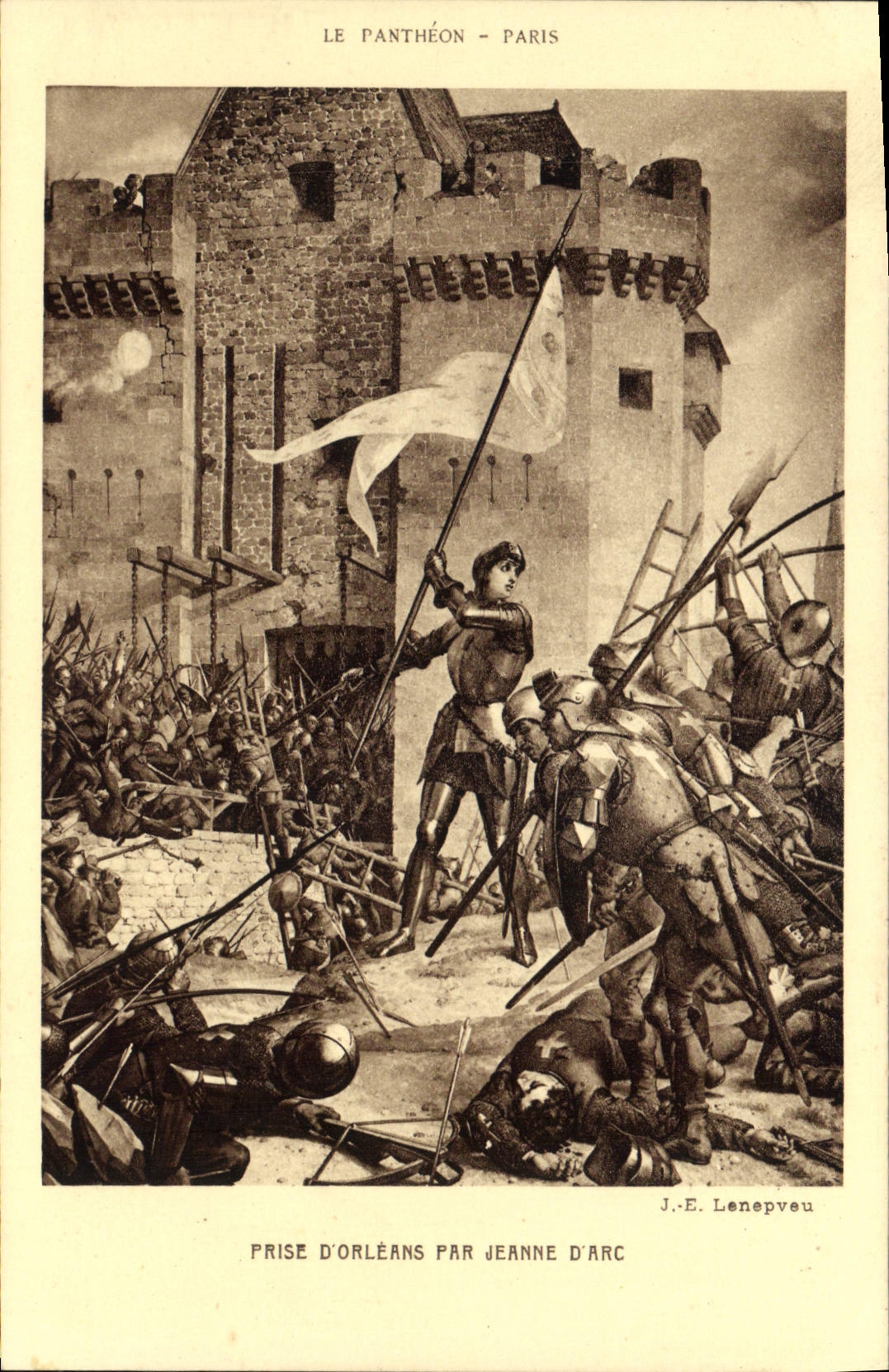 CPA Le Pantheon Paris Prise d'Orleans par Jeanne d'Arc