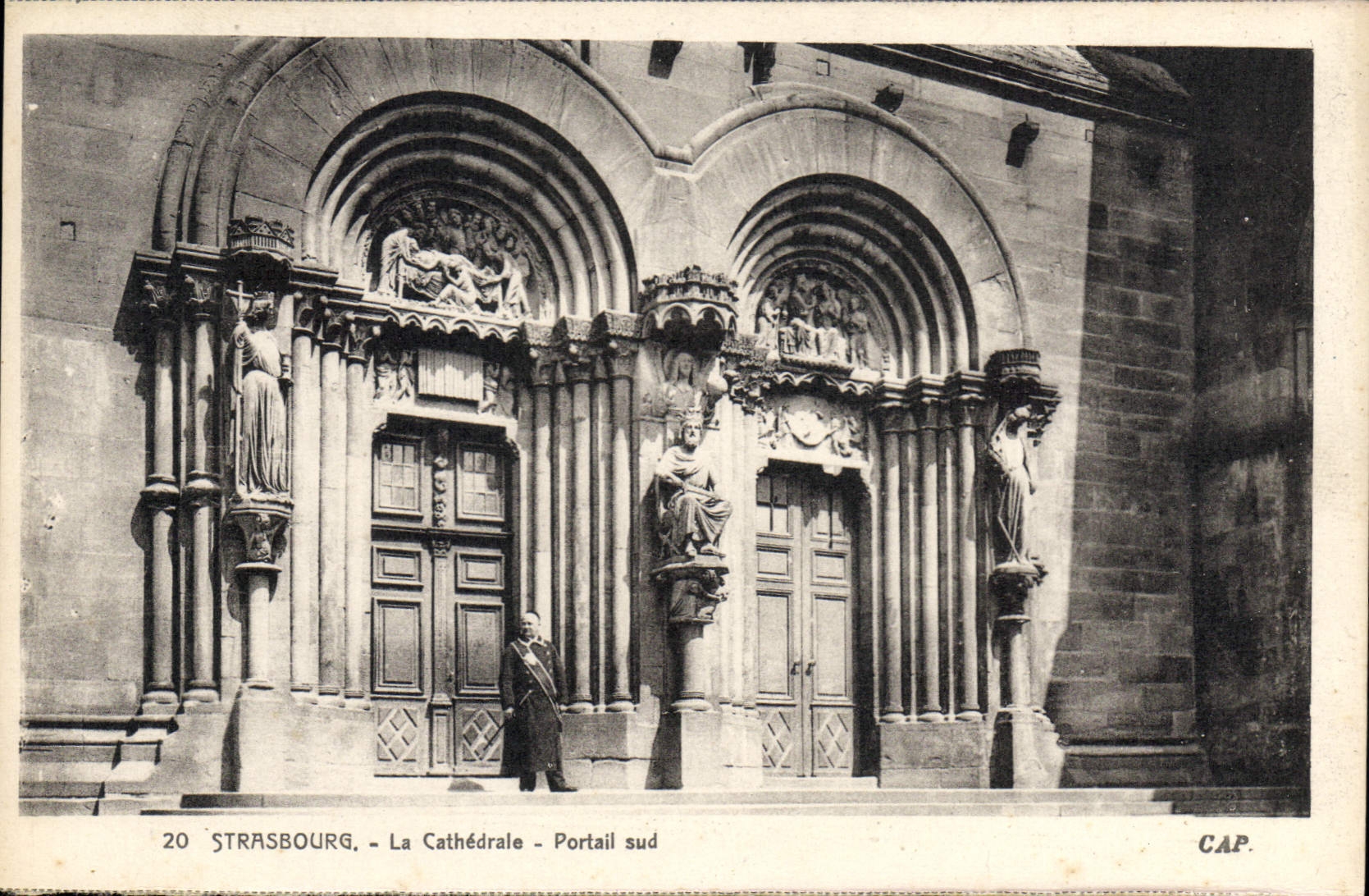 CPA Strasbourg La Cathedrale Portail sud