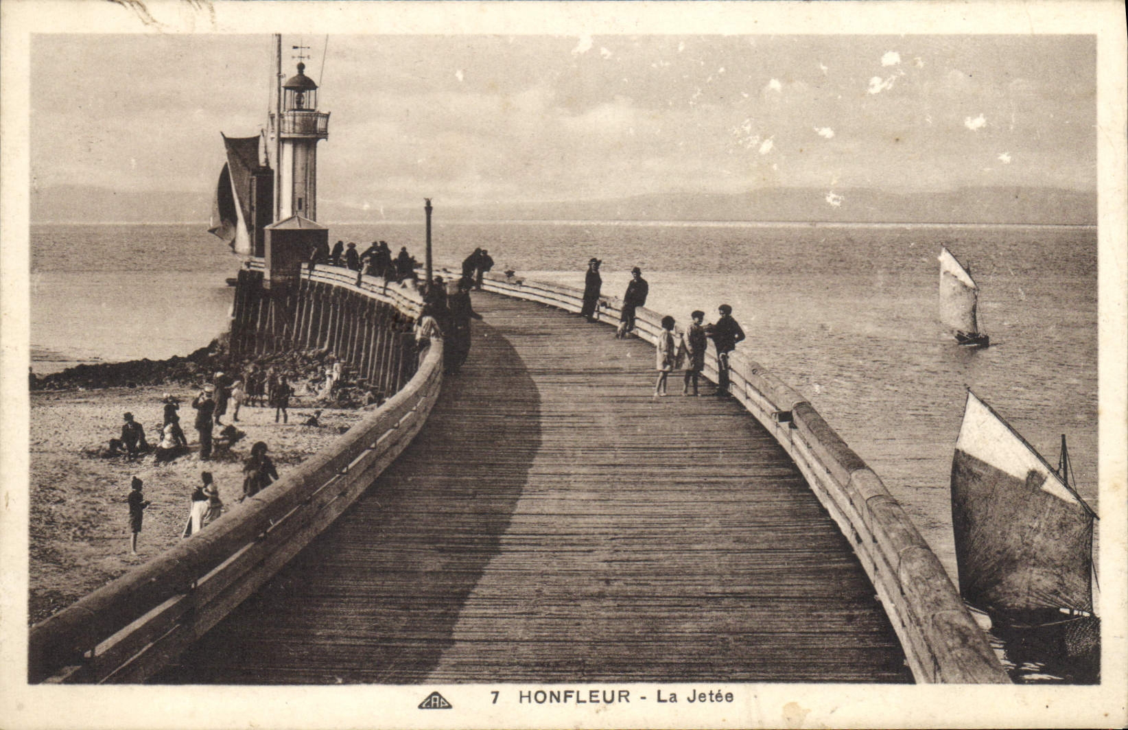 CPA Honfleur La Jetee 