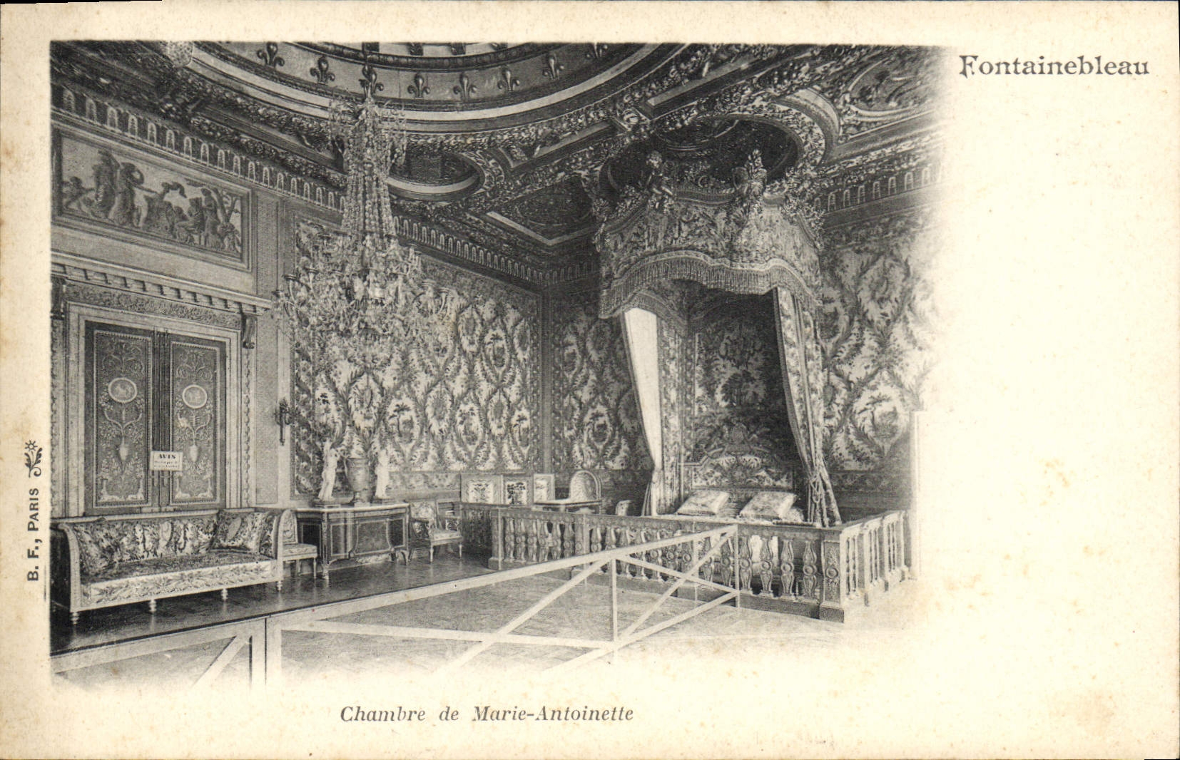 CPA Fontainebleau Chambre de Marie Antoinette 