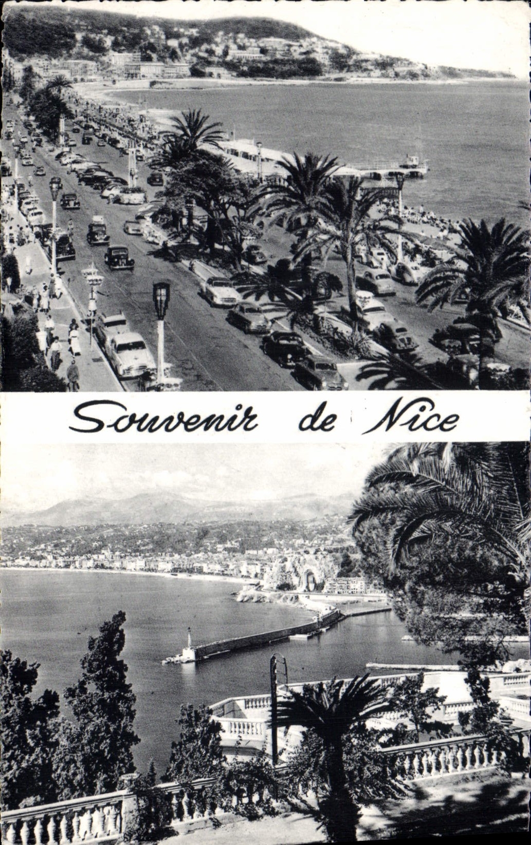 CPA Souvenir de Nice Promenade des Anglais Mont Boron Vue generale de Nice