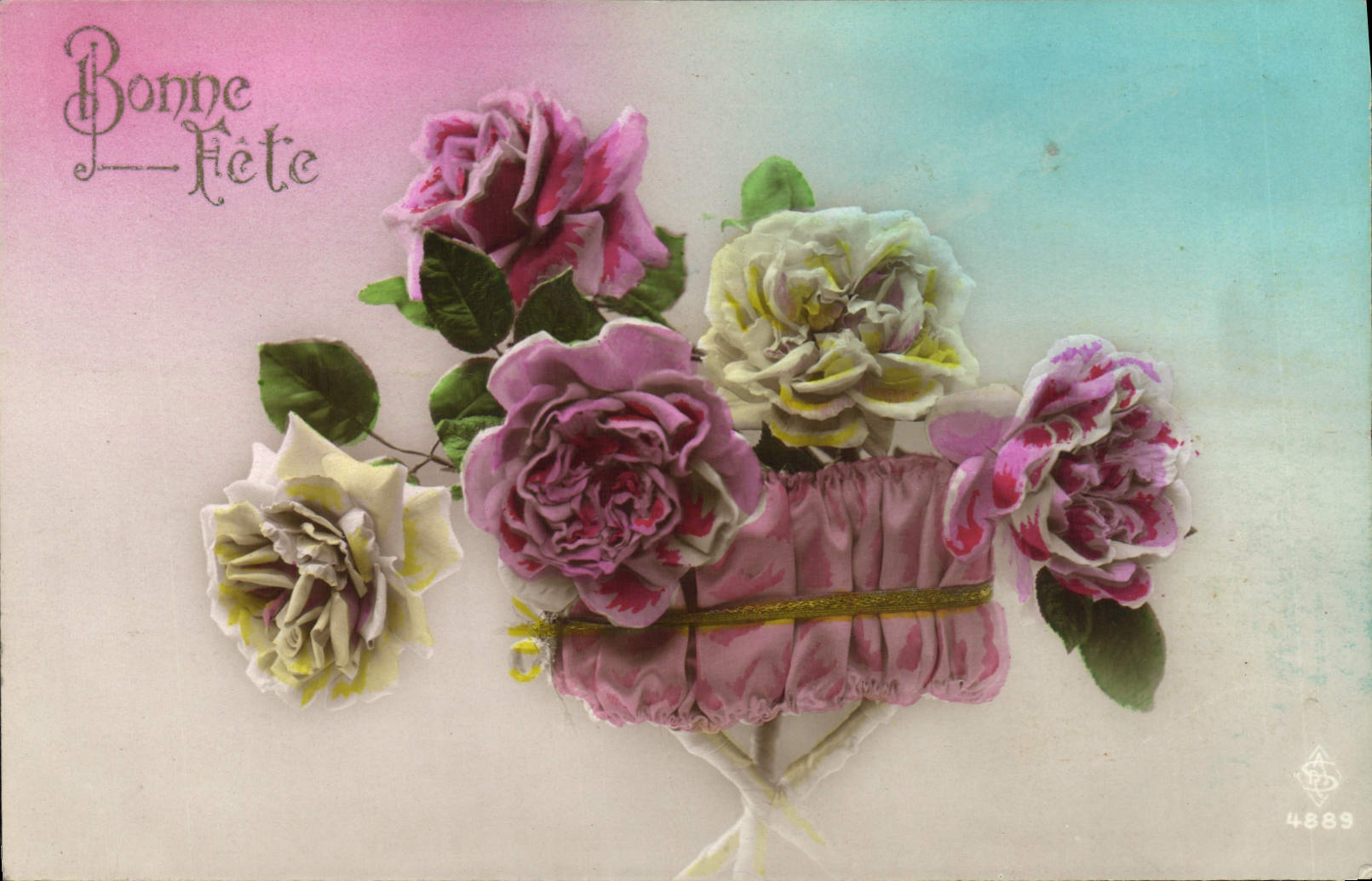 CPA Bonne Fete Fleurs