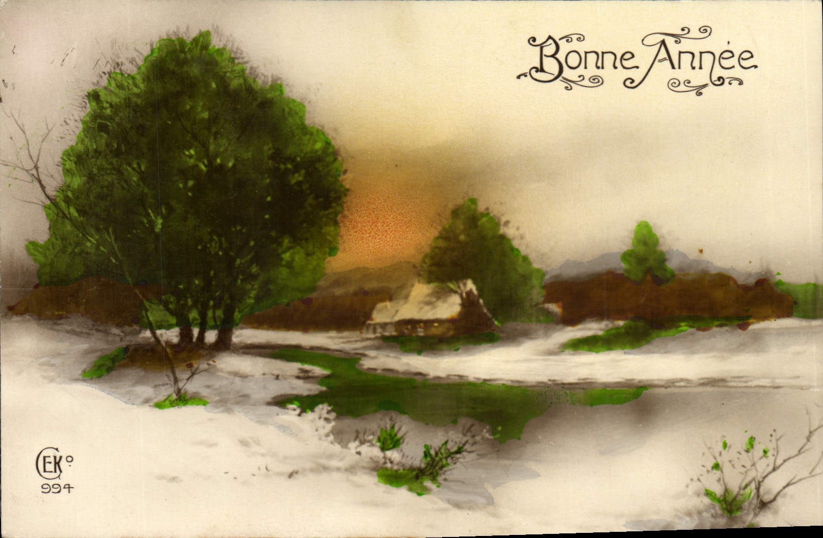 CPA Bonne Annee 