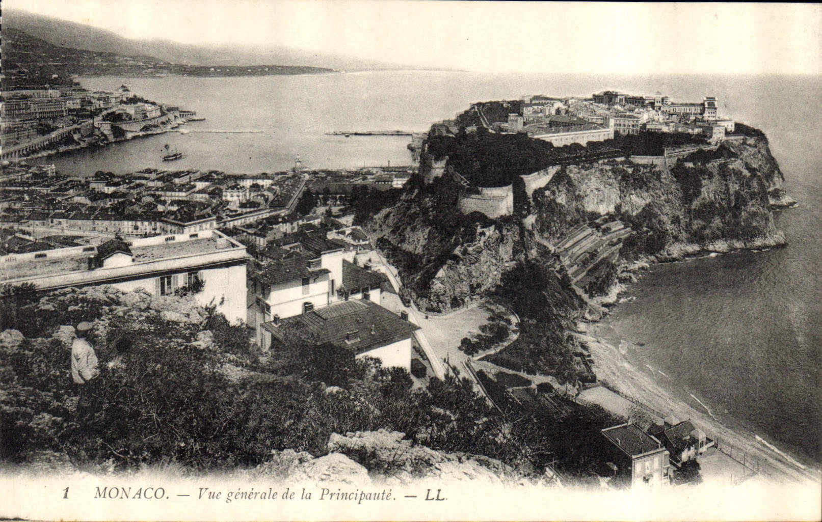 CPA Monaco Vue generale de la Principaute 