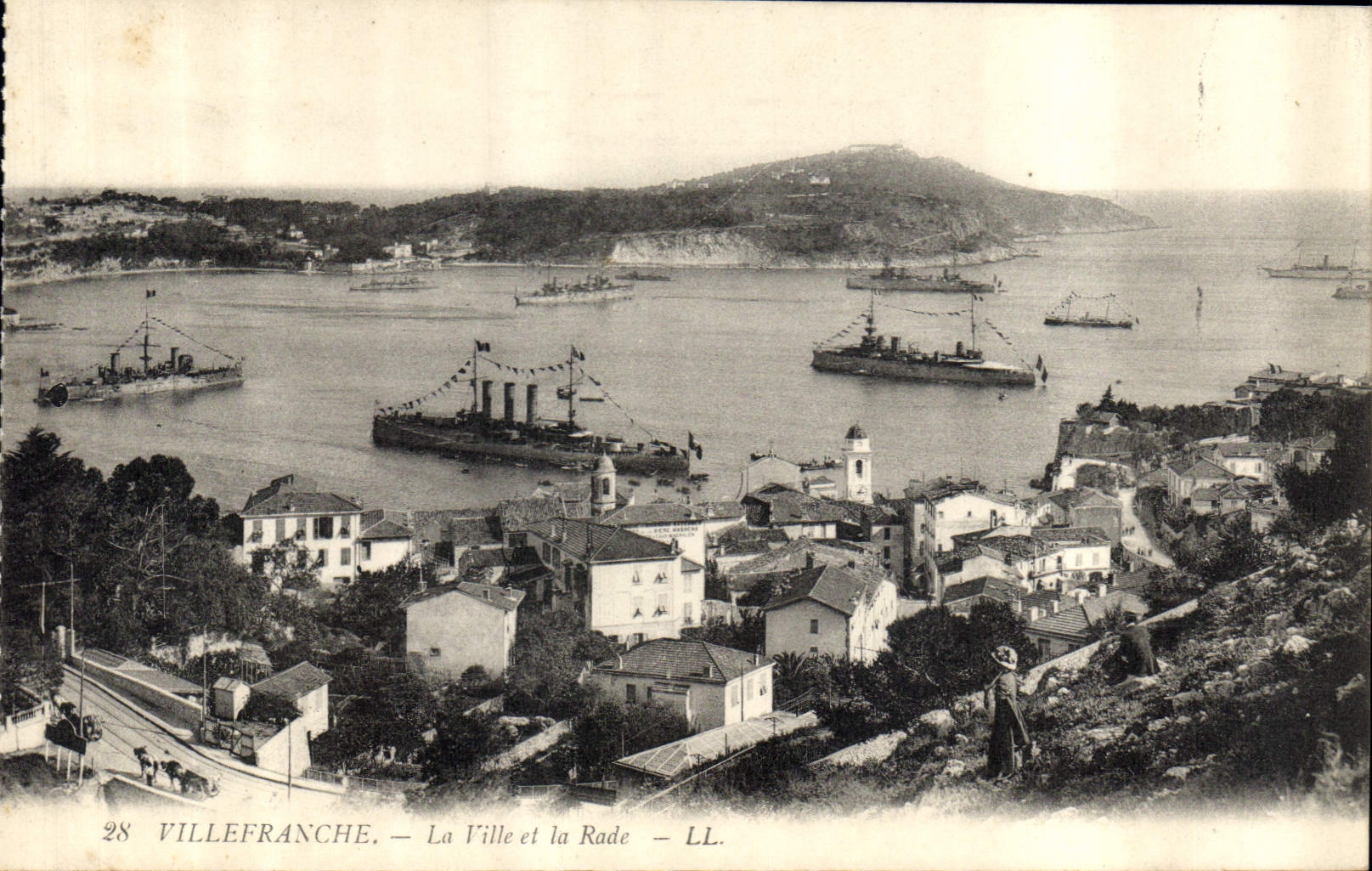 CPA Villefranche La Ville et la Rade Bateaux
