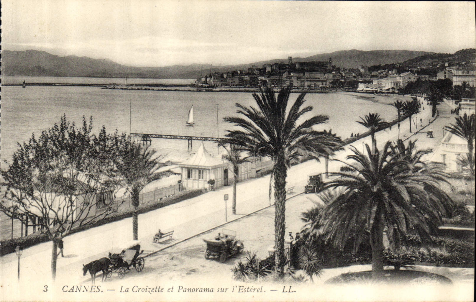 CPA Cannes La Croizette et Panorama sur l'Esterel 
