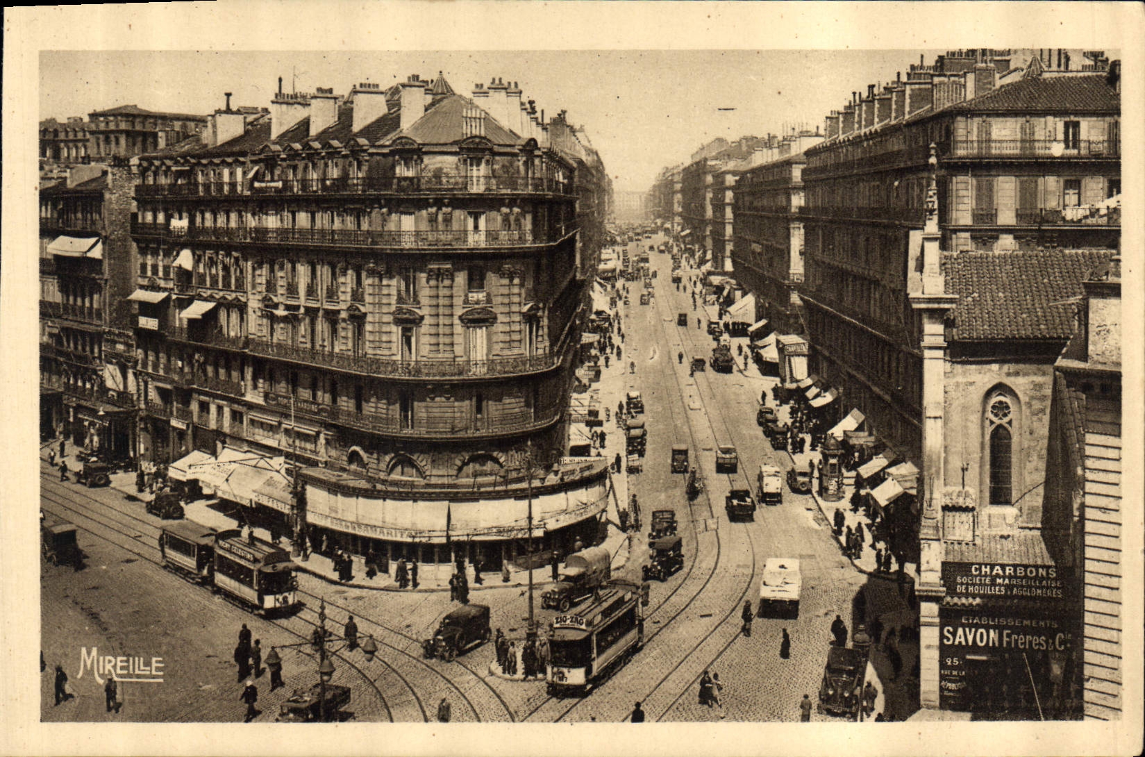CPA Marseille Quai du Port et Rue de la Republique 