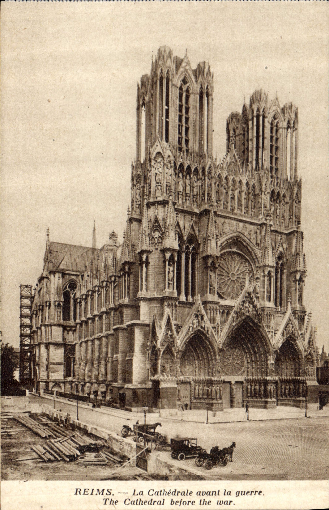 CPA Reims La Cathedrale avant la guerre 