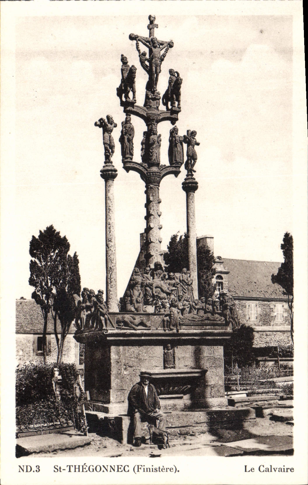 CPA St Thegonnec Finistere Le Calvaire 