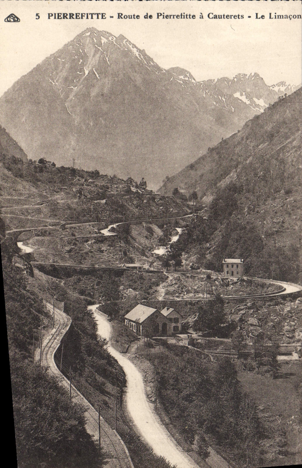 CPA Pierrefitte Route de Pierrefitte a Cauterets Le Limacon 