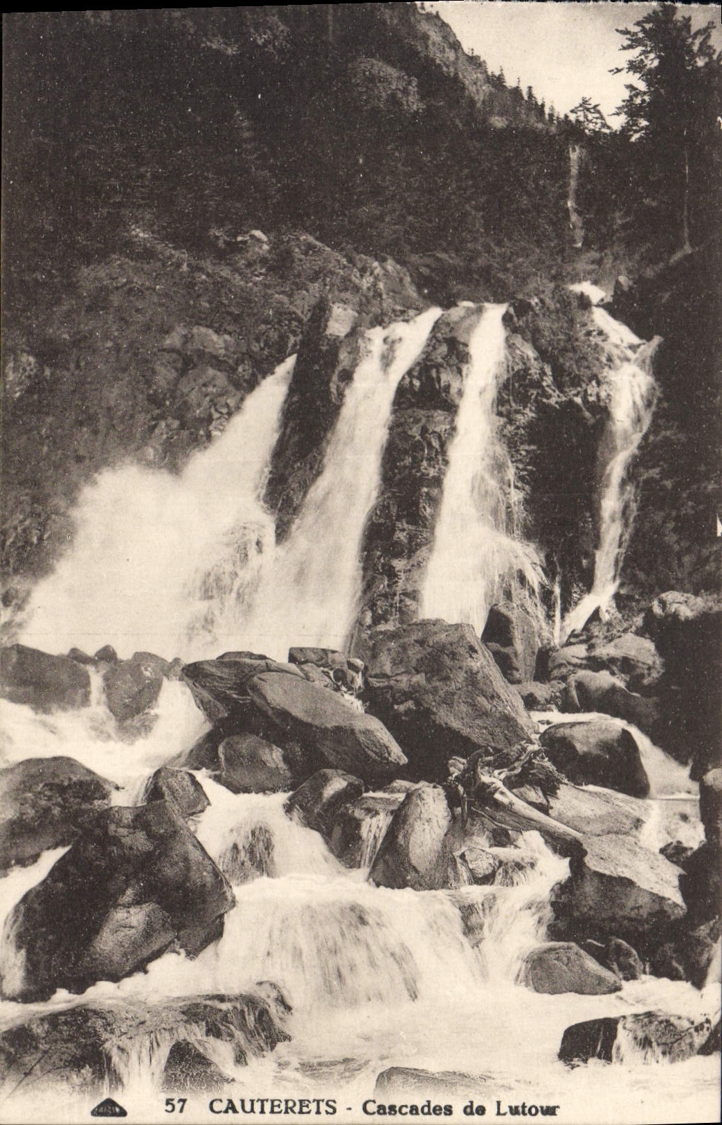 CPA Cauterets Cascades de Lutour 