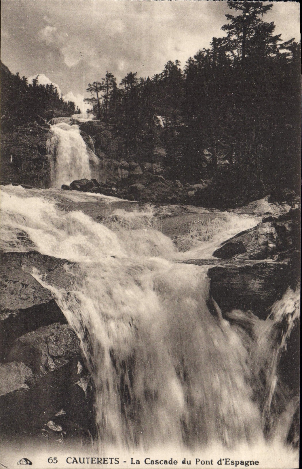 CPA Cauterets La Cascade du Pont d'Espagne 