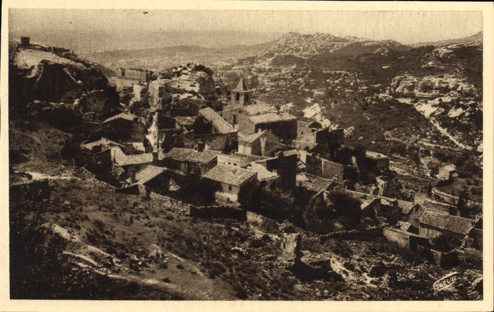 CPA Les Baux vue generale 