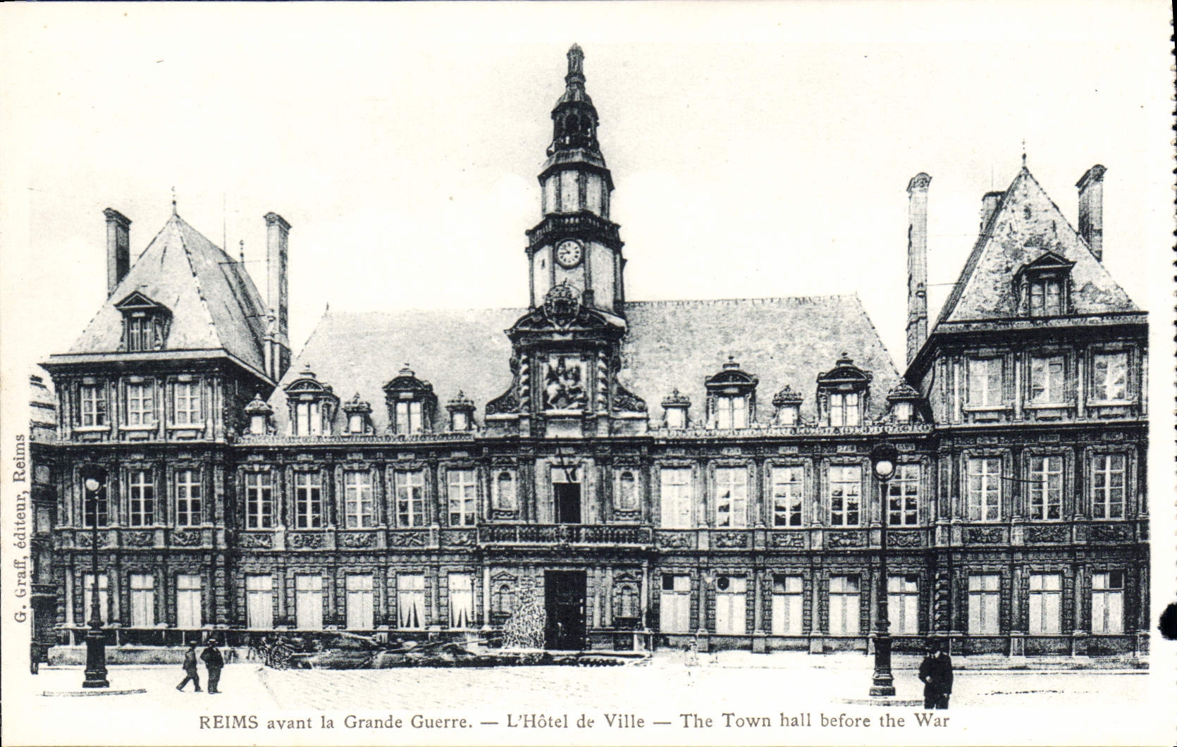 CPA Reims avant la Grande Guerre l'hotel de Ville 